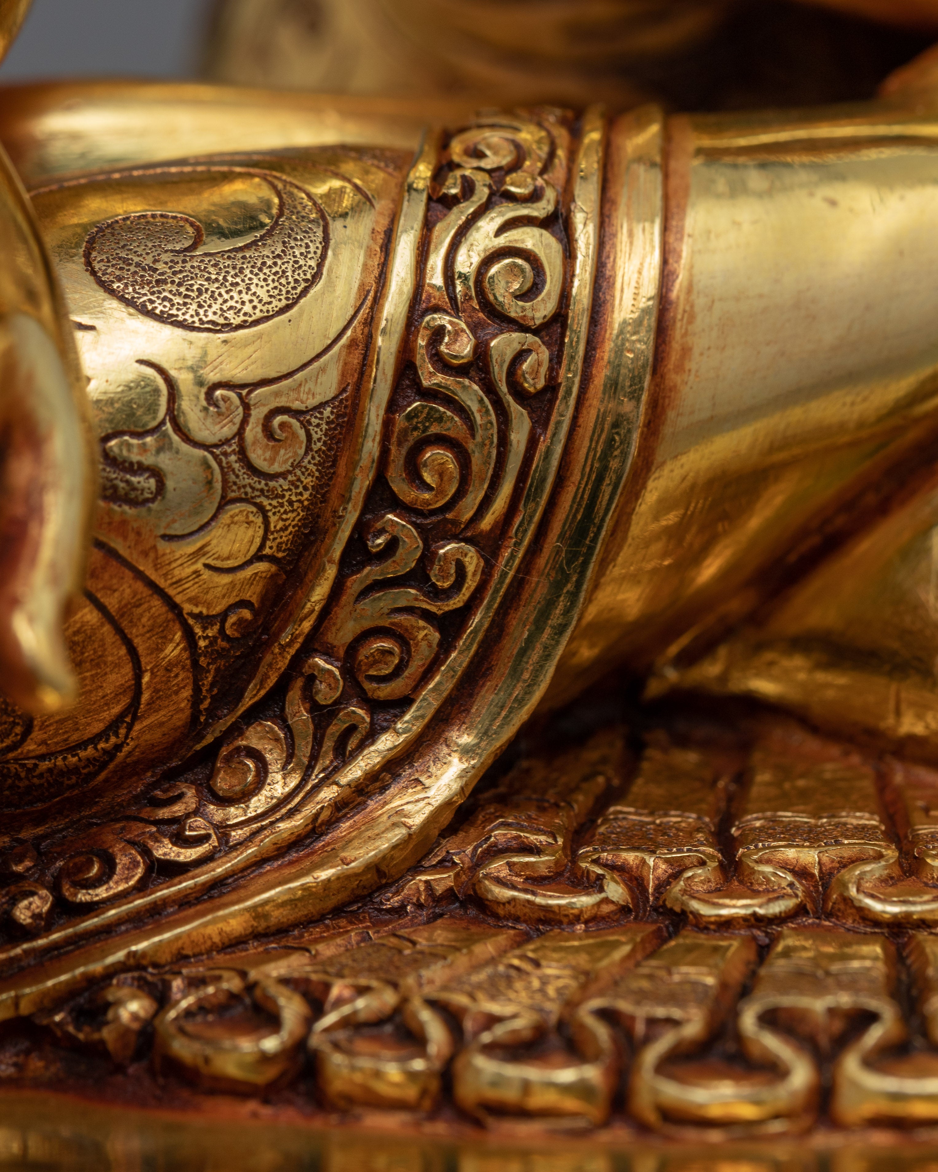 Shakyamuni Buddha Prayers Statue | Historical Buddha Seated On Lotus Seat Figurine