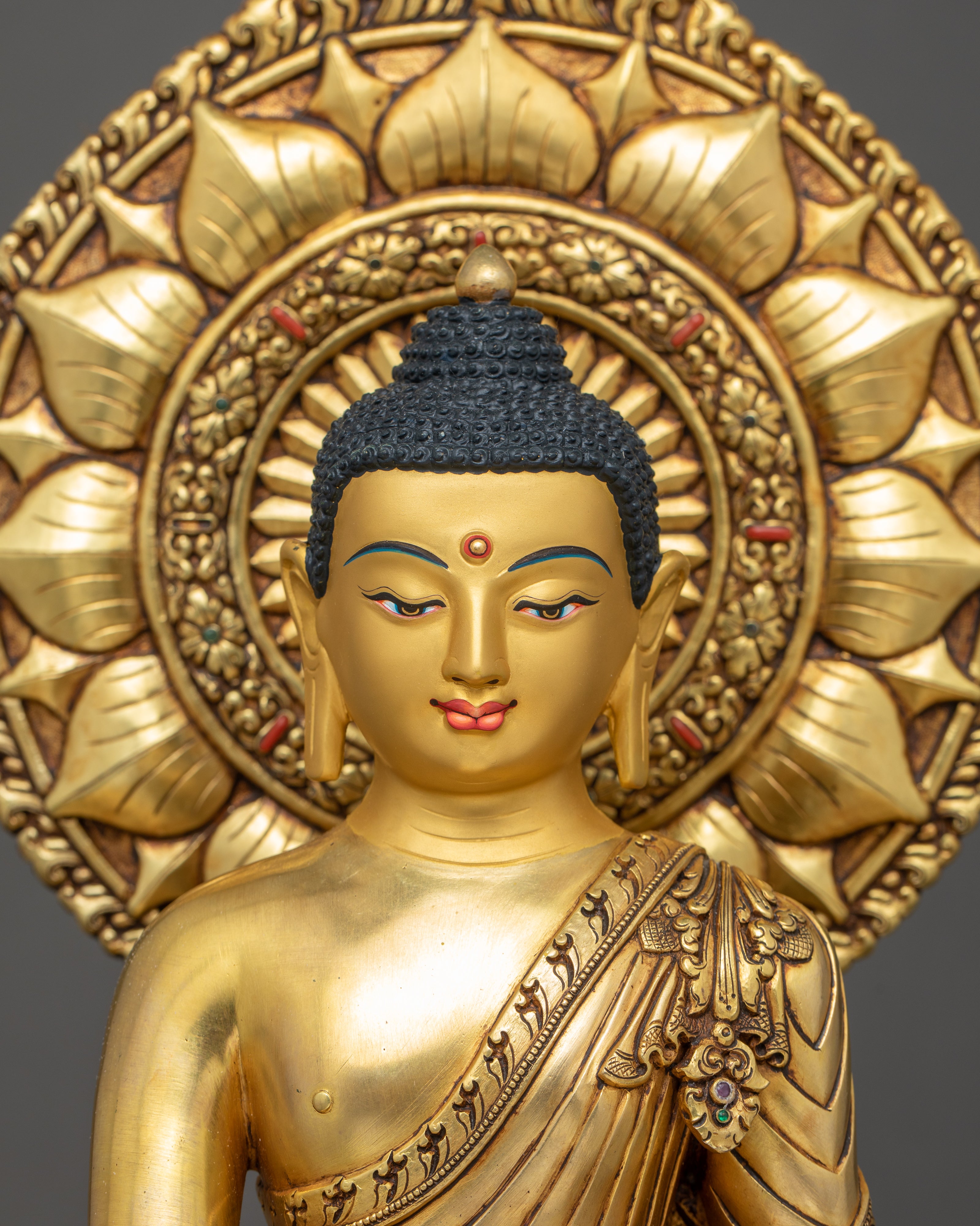 Shakyamuni Buddha Sculpture | Traditional Himalayan Art of Nepal