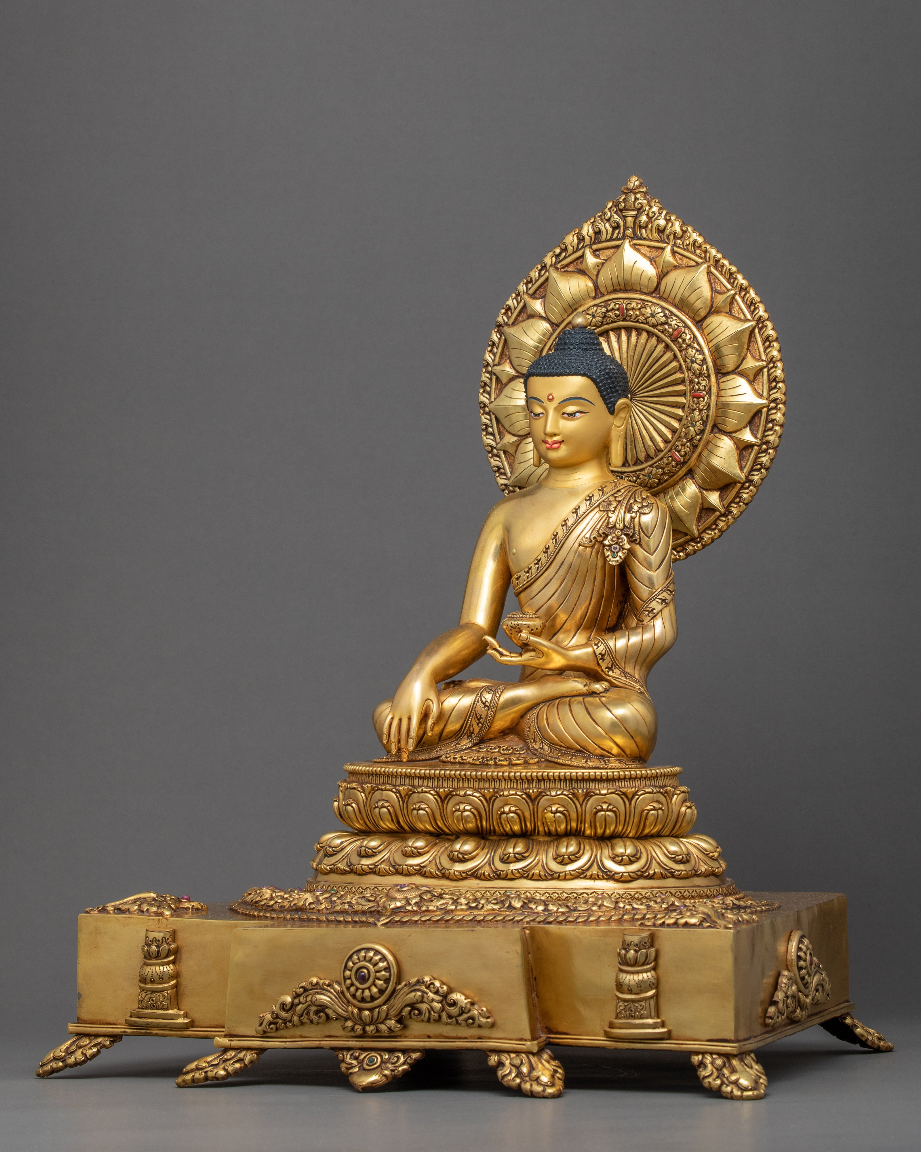 Shakyamuni Buddha Sculpture | Traditional Himalayan Art of Nepal
