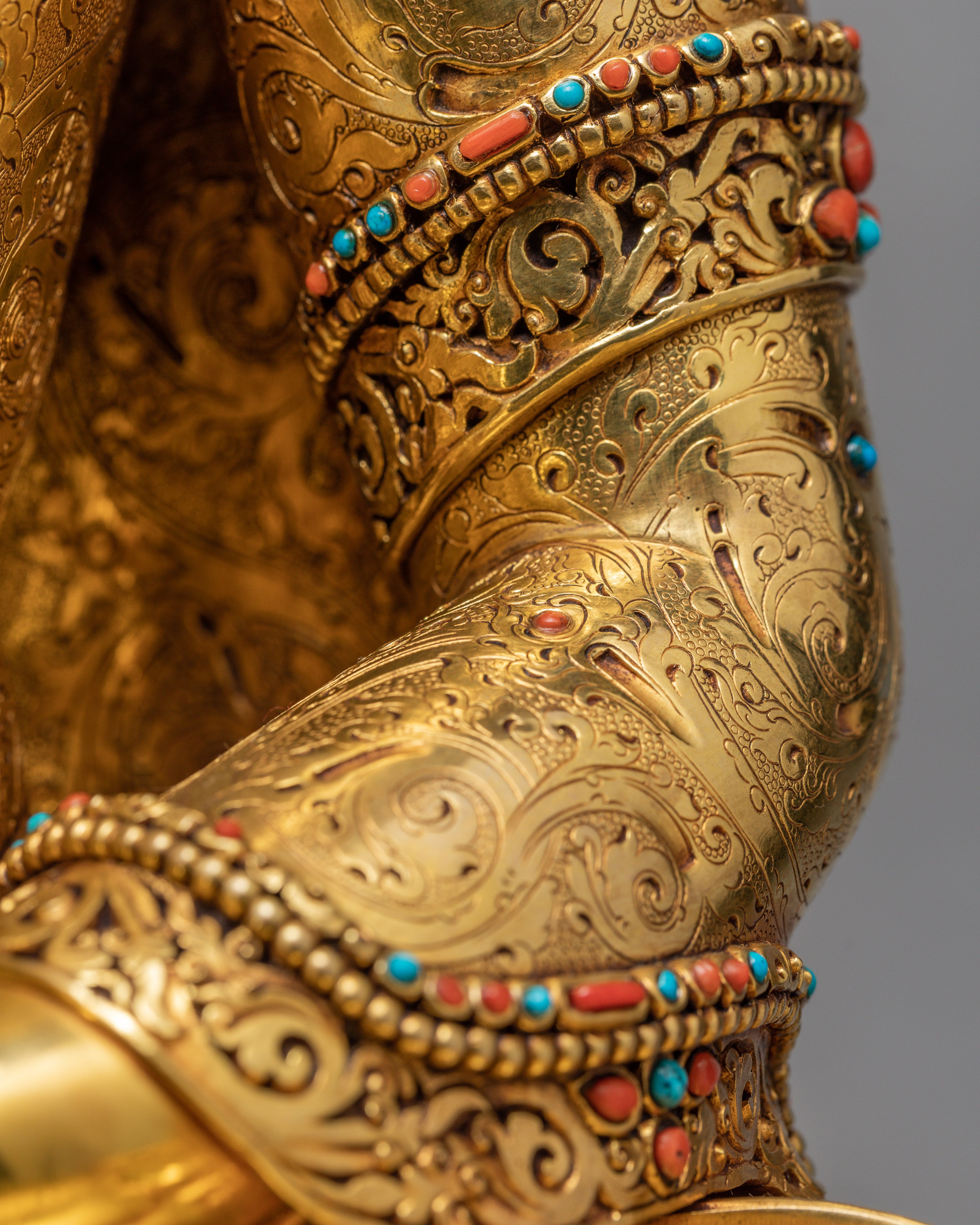 Shakyamuni Buddha | Himalayan Buddhist Statue Glided With 24K Gold