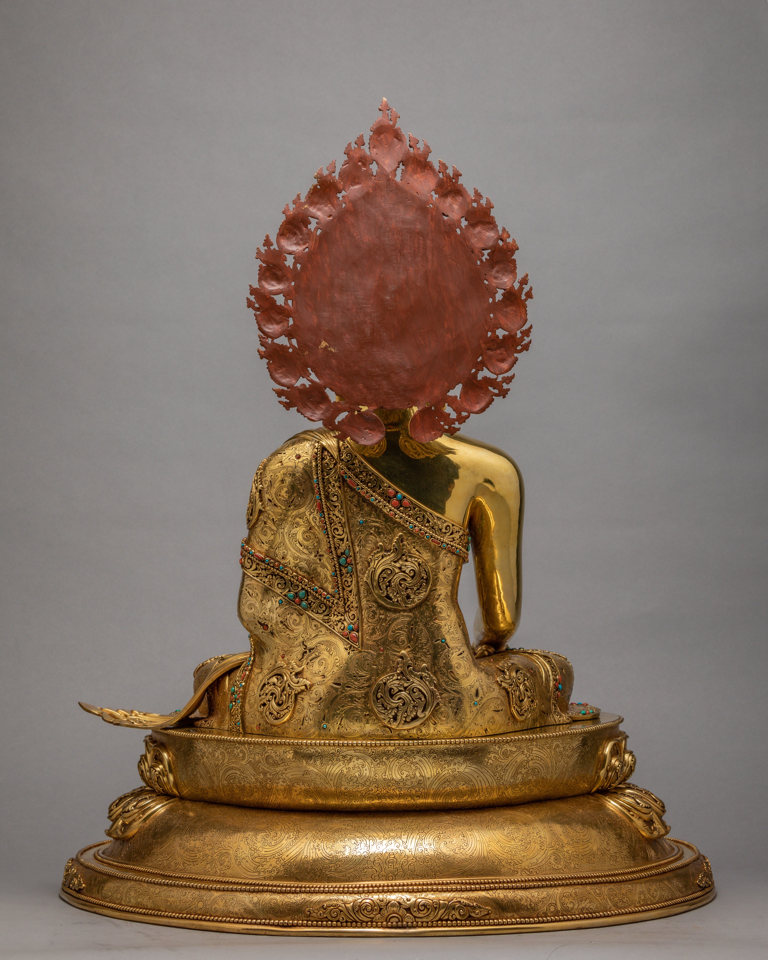 Shakyamuni Buddha | Himalayan Buddhist Statue Glided With 24K Gold