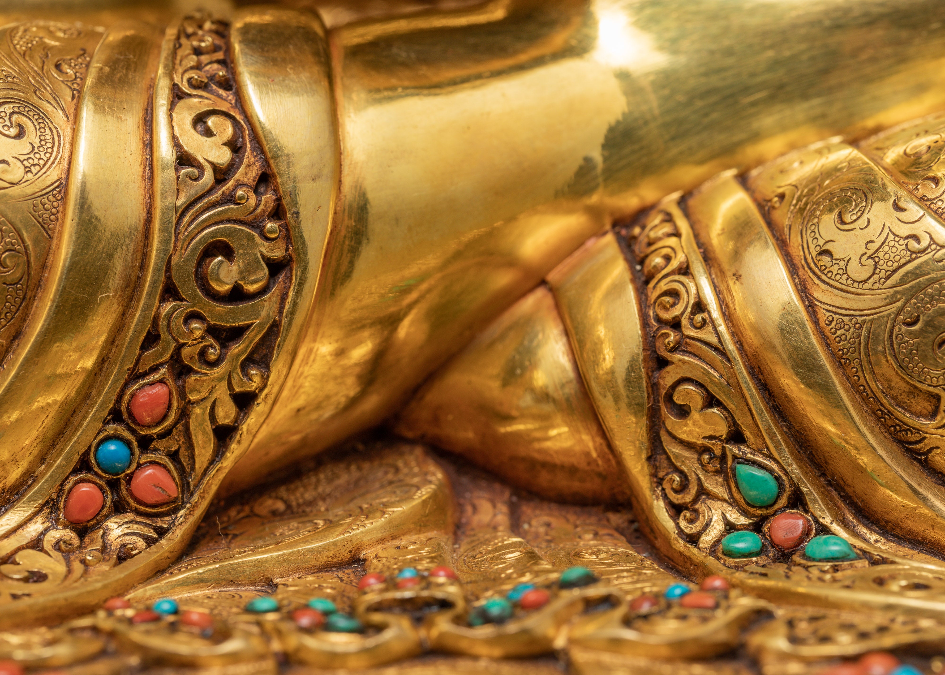 Shakyamuni Buddha | Himalayan Buddhist Statue Glided With 24K Gold