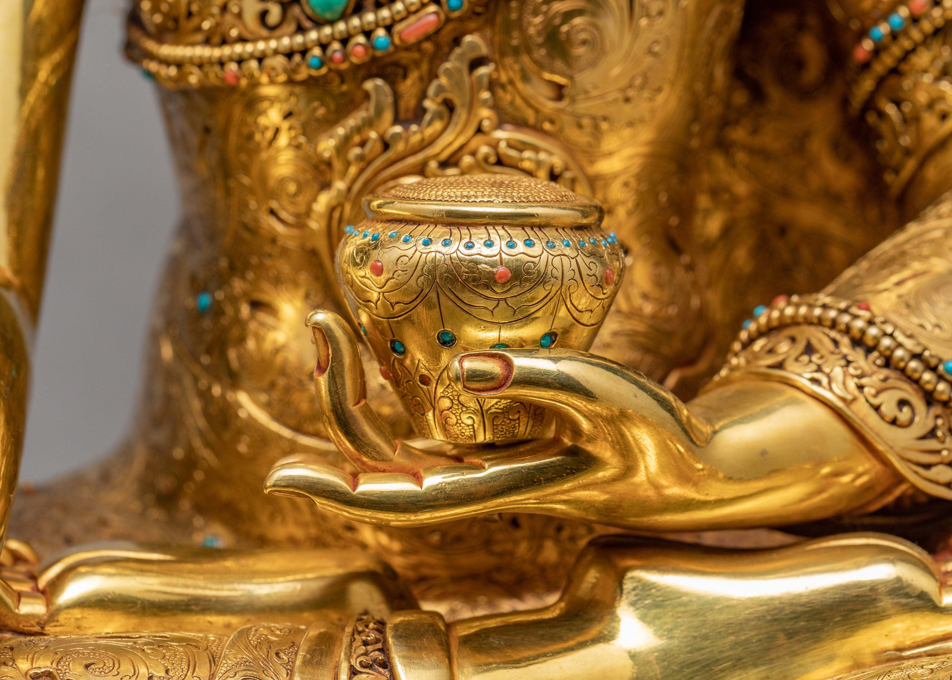 Shakyamuni Buddha | Himalayan Buddhist Statue Glided With 24K Gold