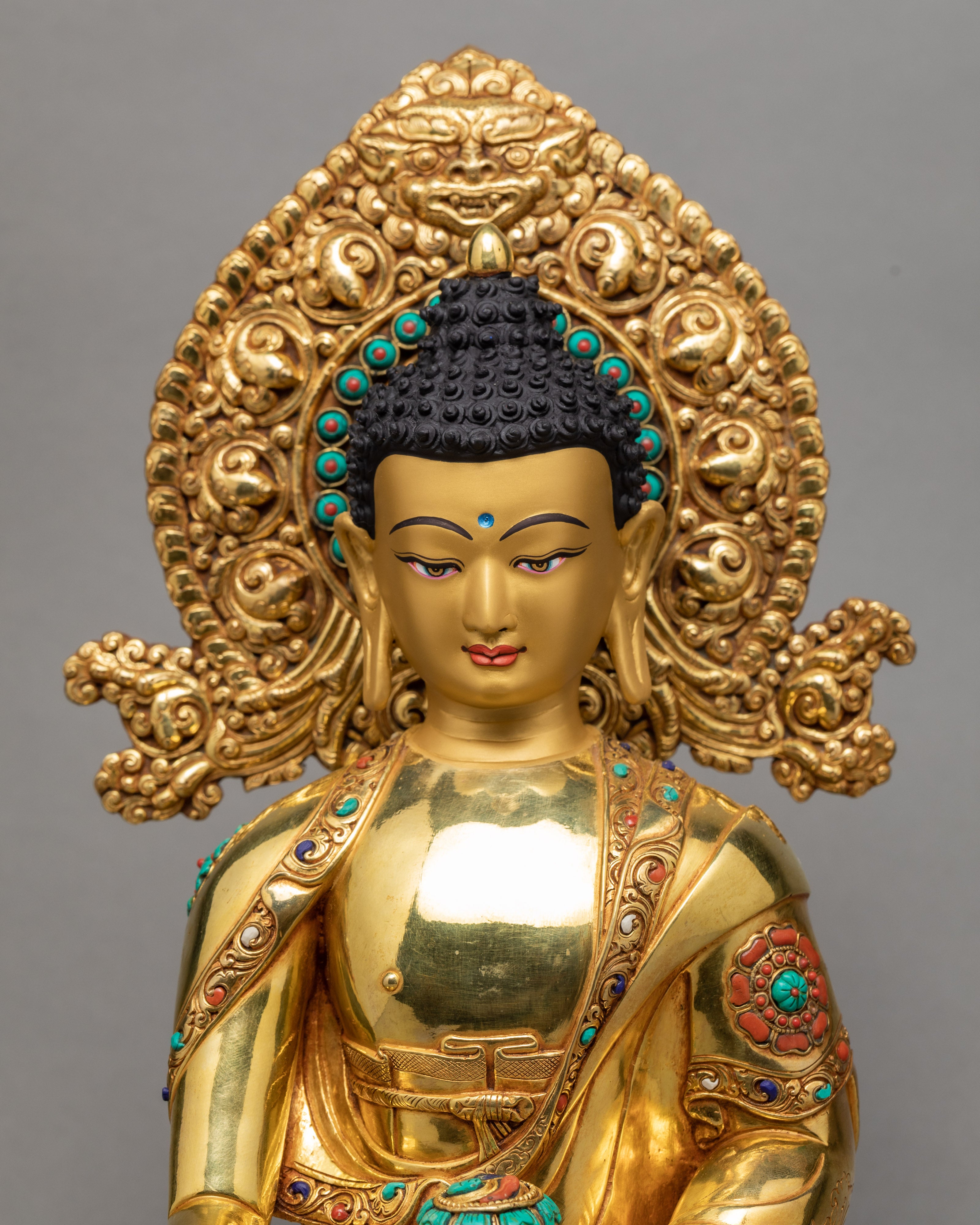 Buddha Statue | Shakyamuni Buddha | Plated With 24K Gold