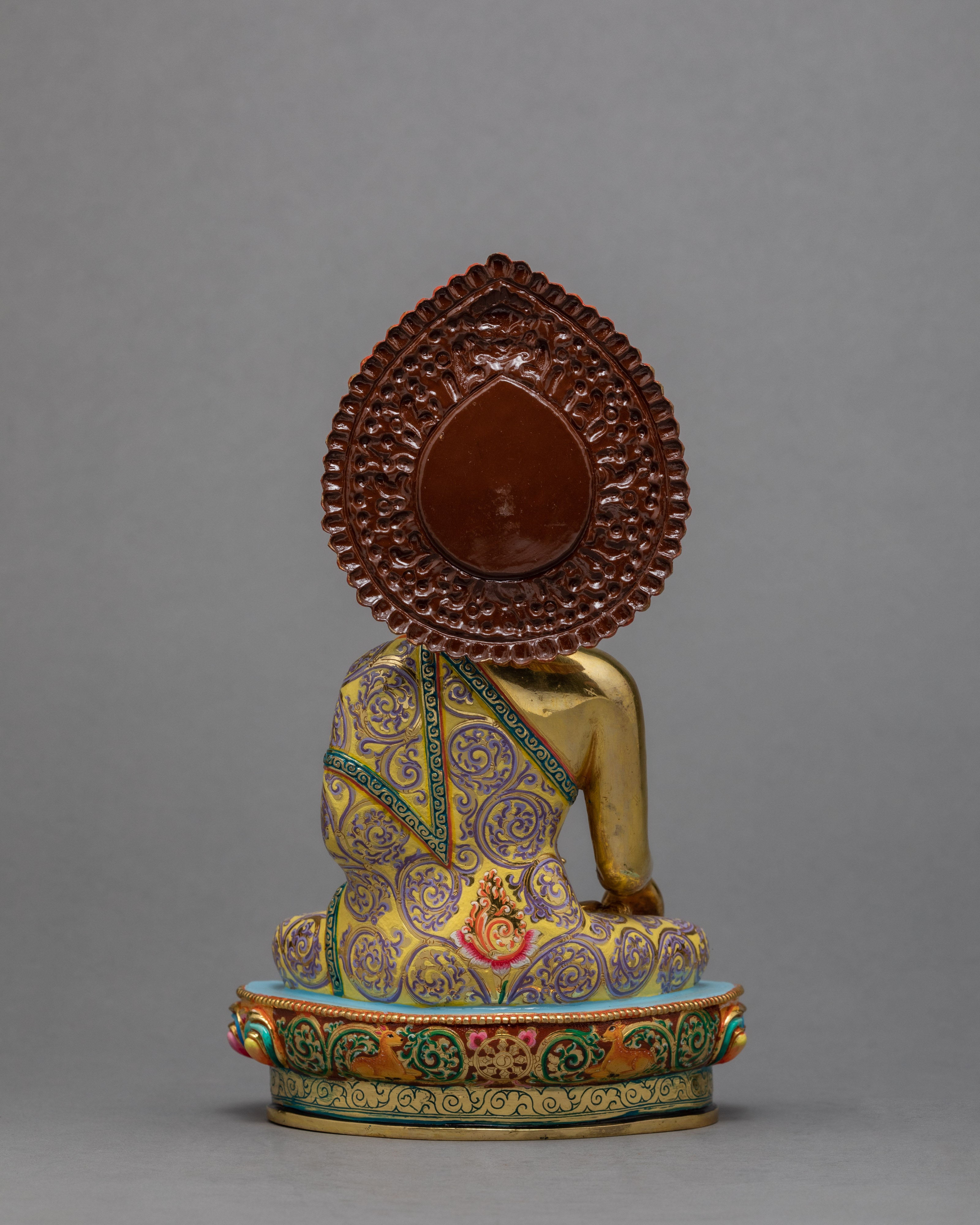 Buddha Shakyamuni Statue in Gold | Handmade Statue