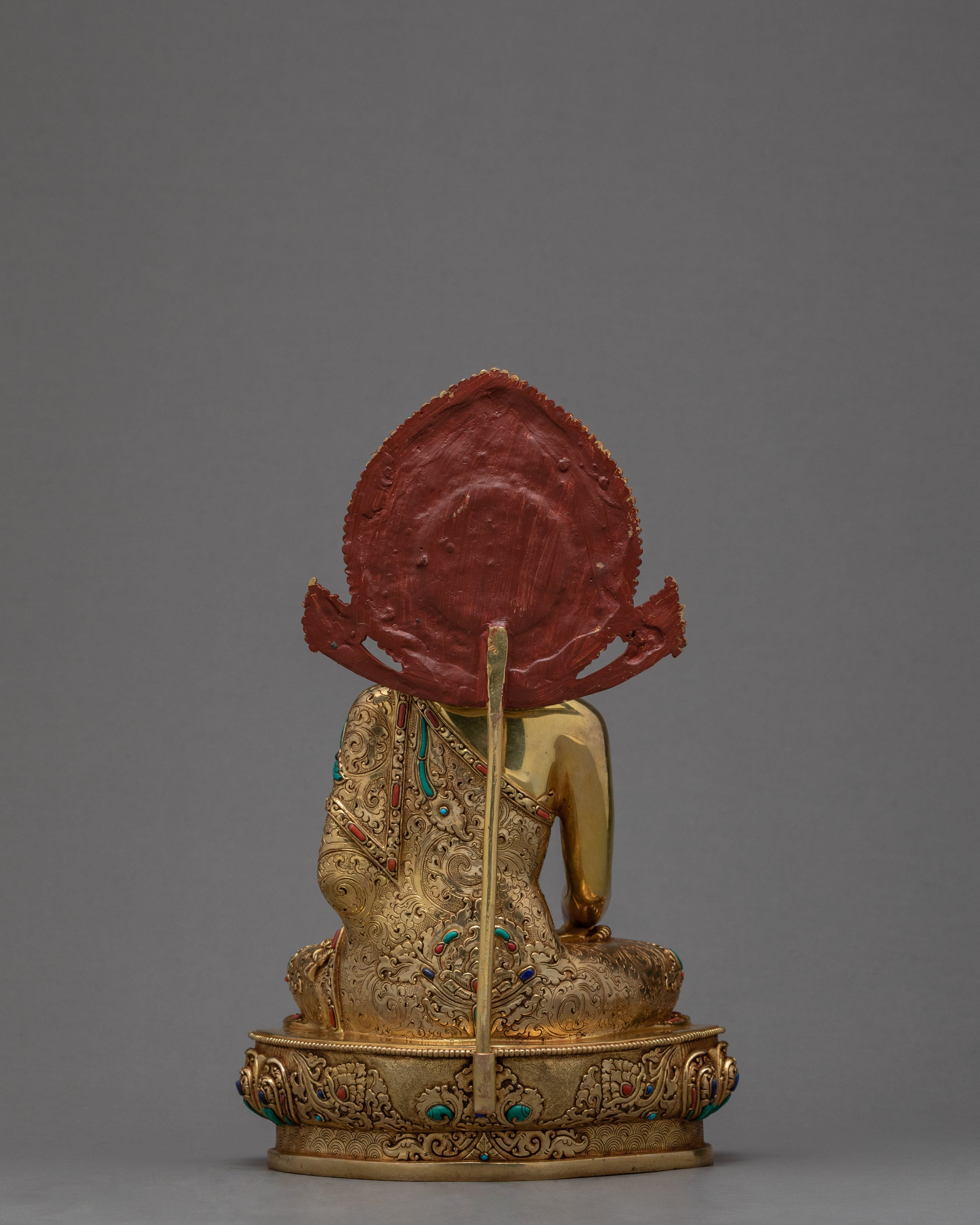 Shakyamuni Buddha Statue | Gold Gilded Tibetan Sculpture