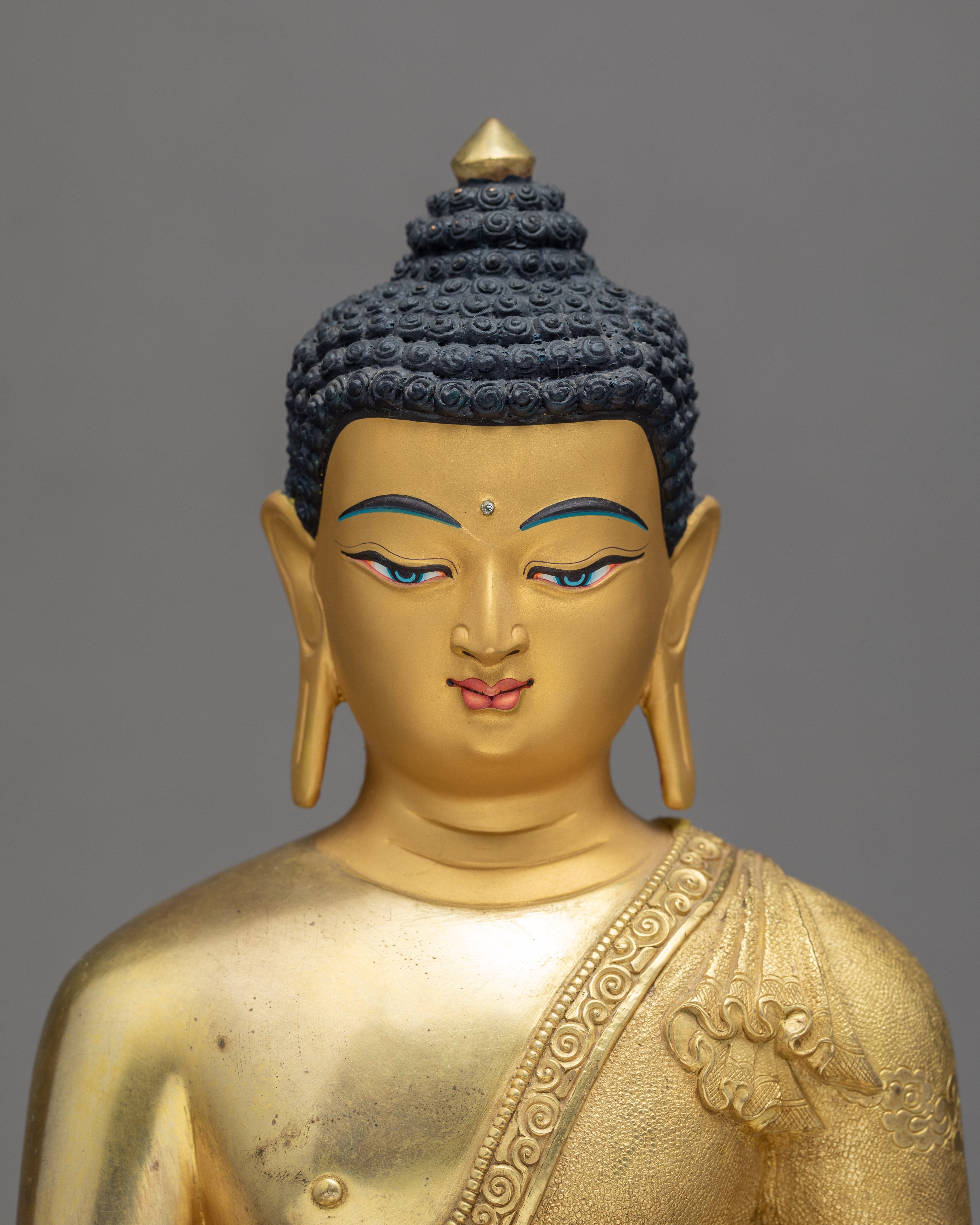 Shakyamuni Buddha Statue | The Enlightened One | 24K Gold Gilded