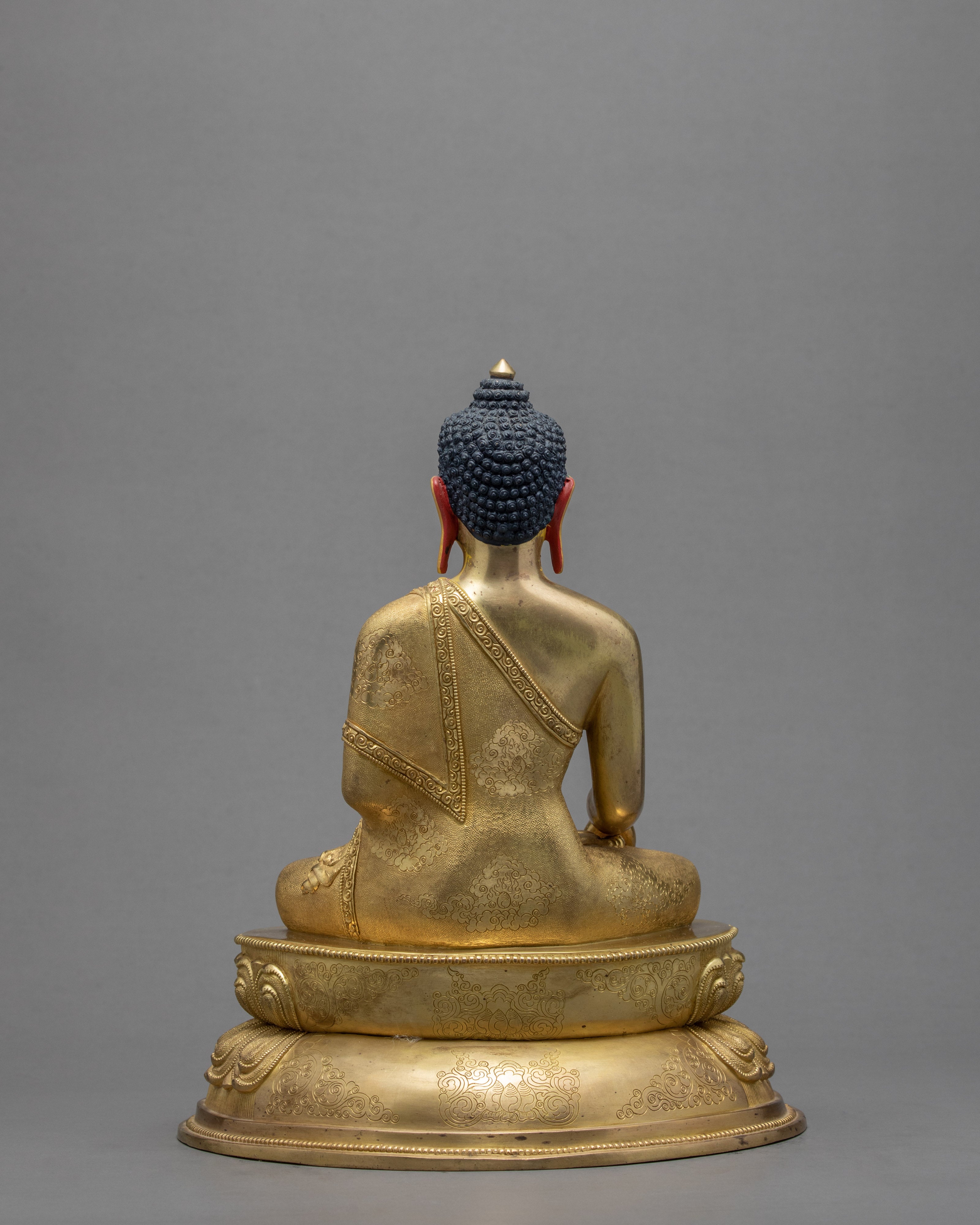 Shakyamuni Buddha Statue | The Enlightened One | 24K Gold Gilded