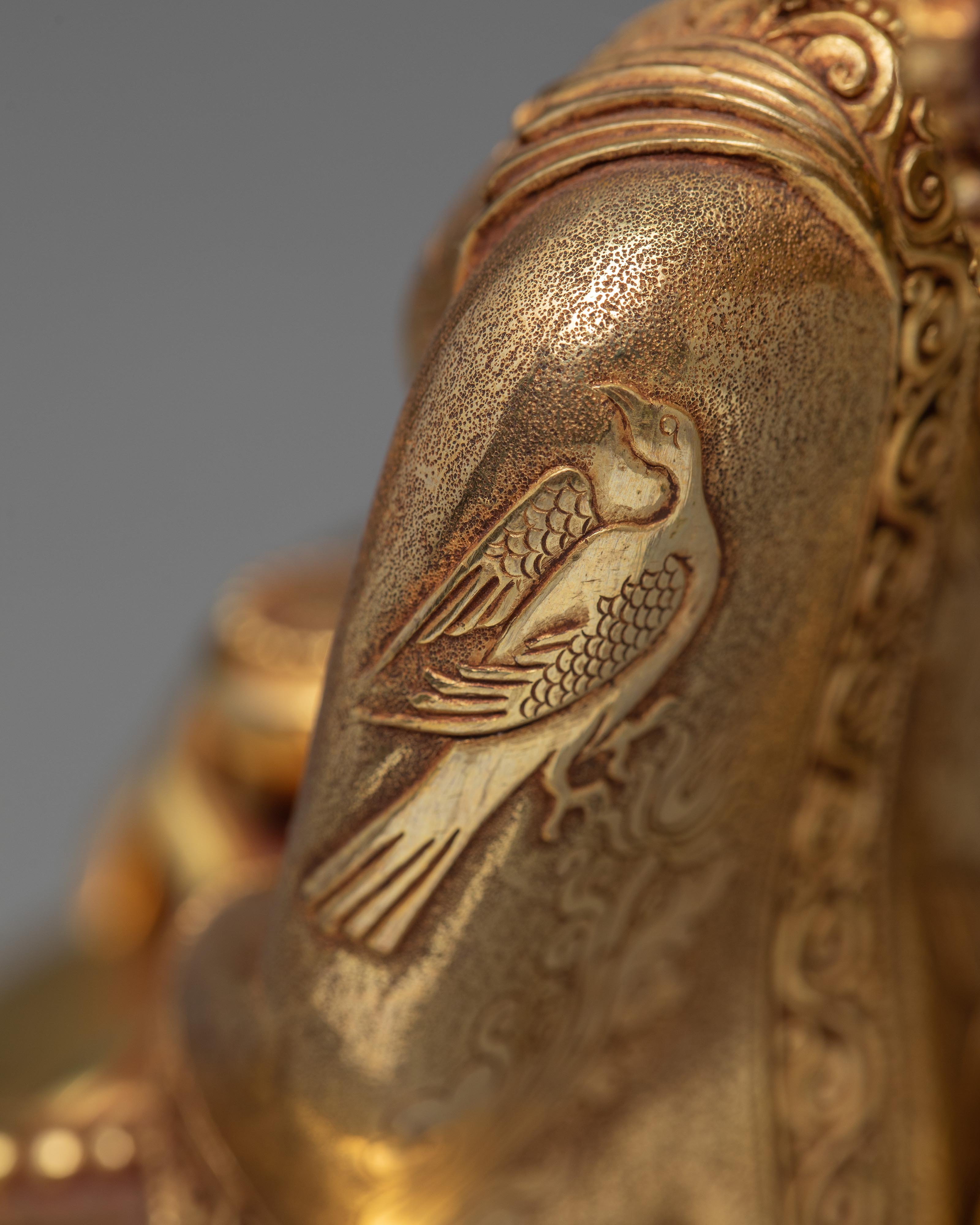 Shakyamuni Buddha Statue | Gold Plated Gautam Buddha | Buddhist Art