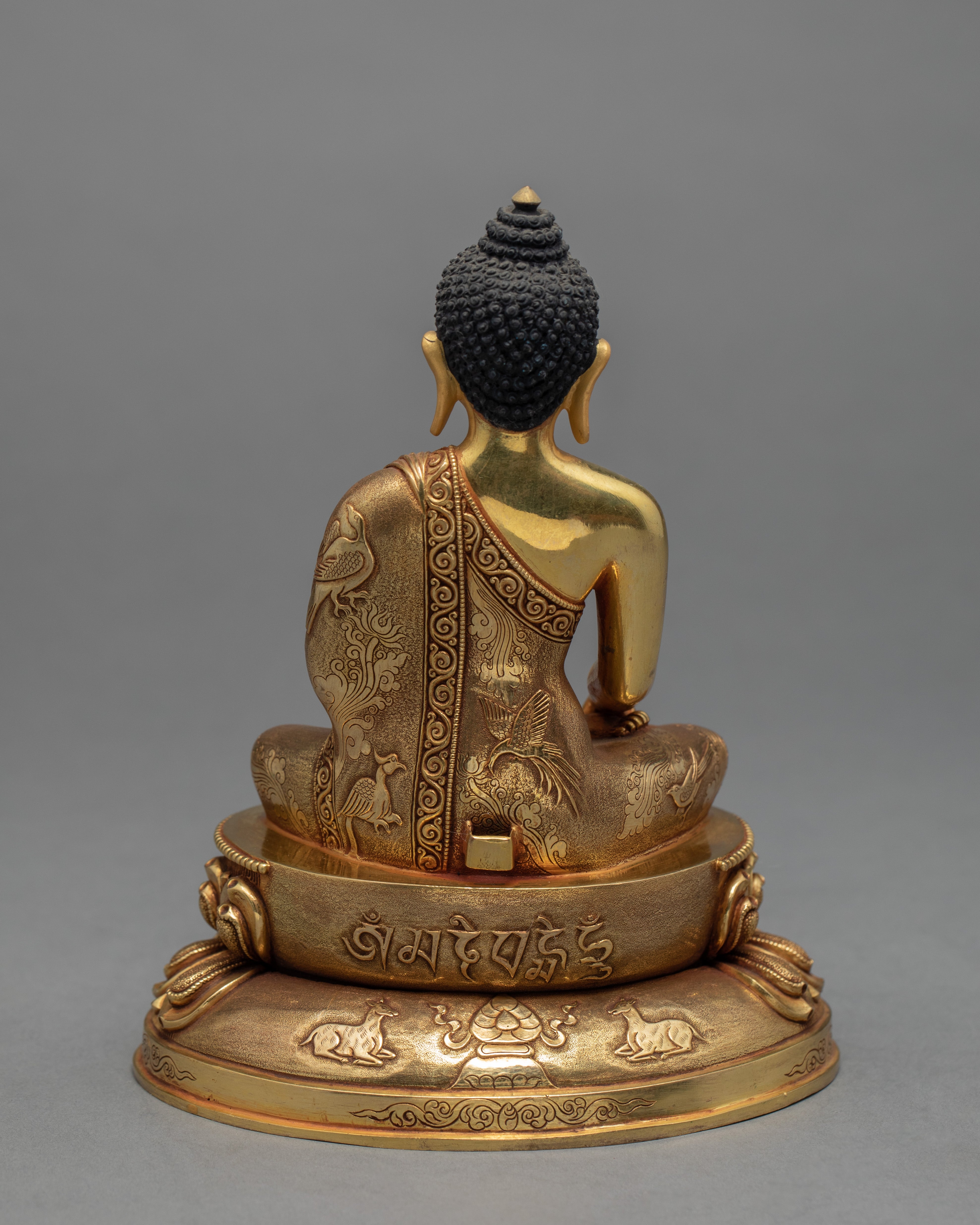 Shakyamuni Buddha Statue | Gold Plated Gautam Buddha | Buddhist Art
