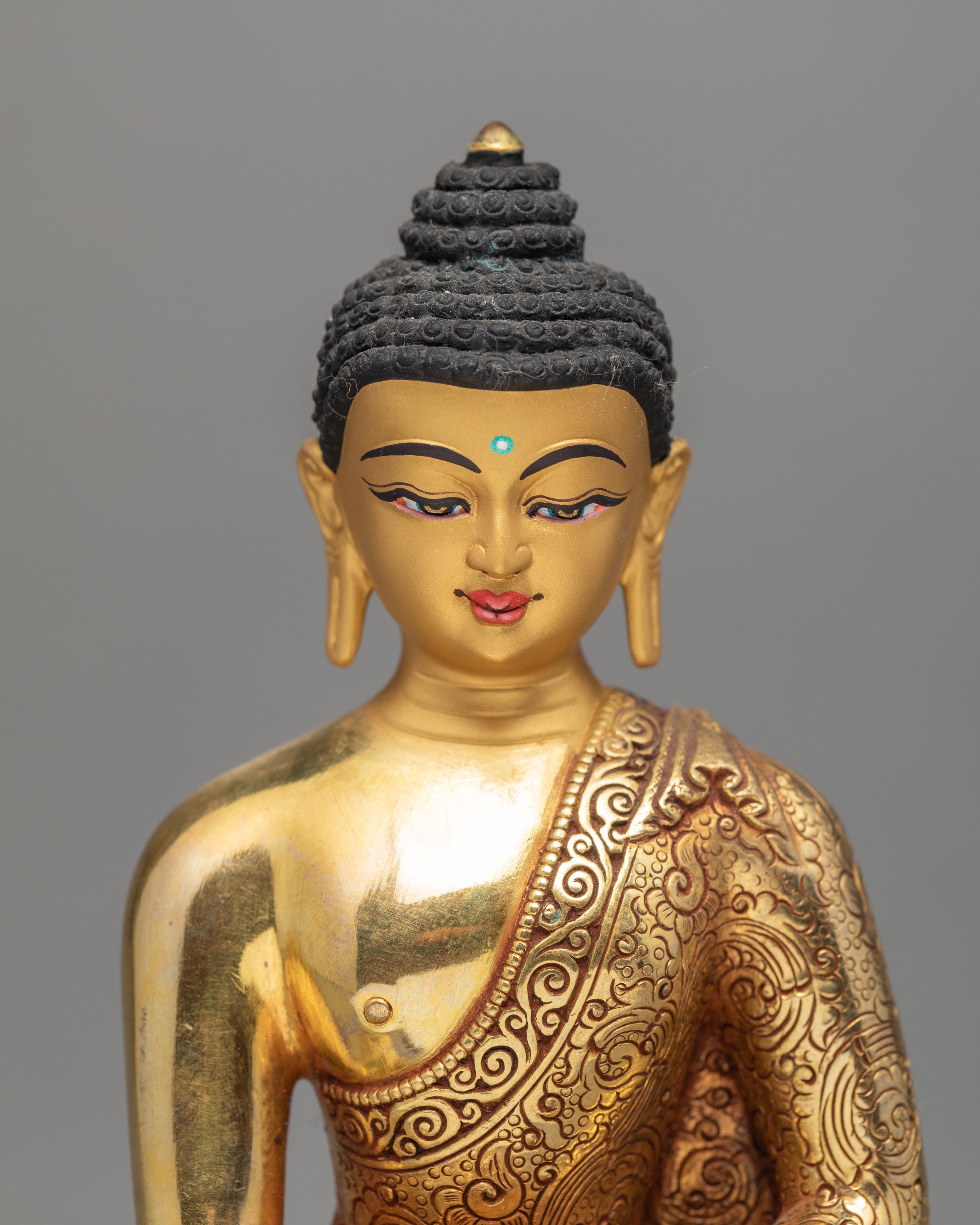 Small Buddha Shakyamuni Statue | The Awakened One | Traditional Tibetan Style