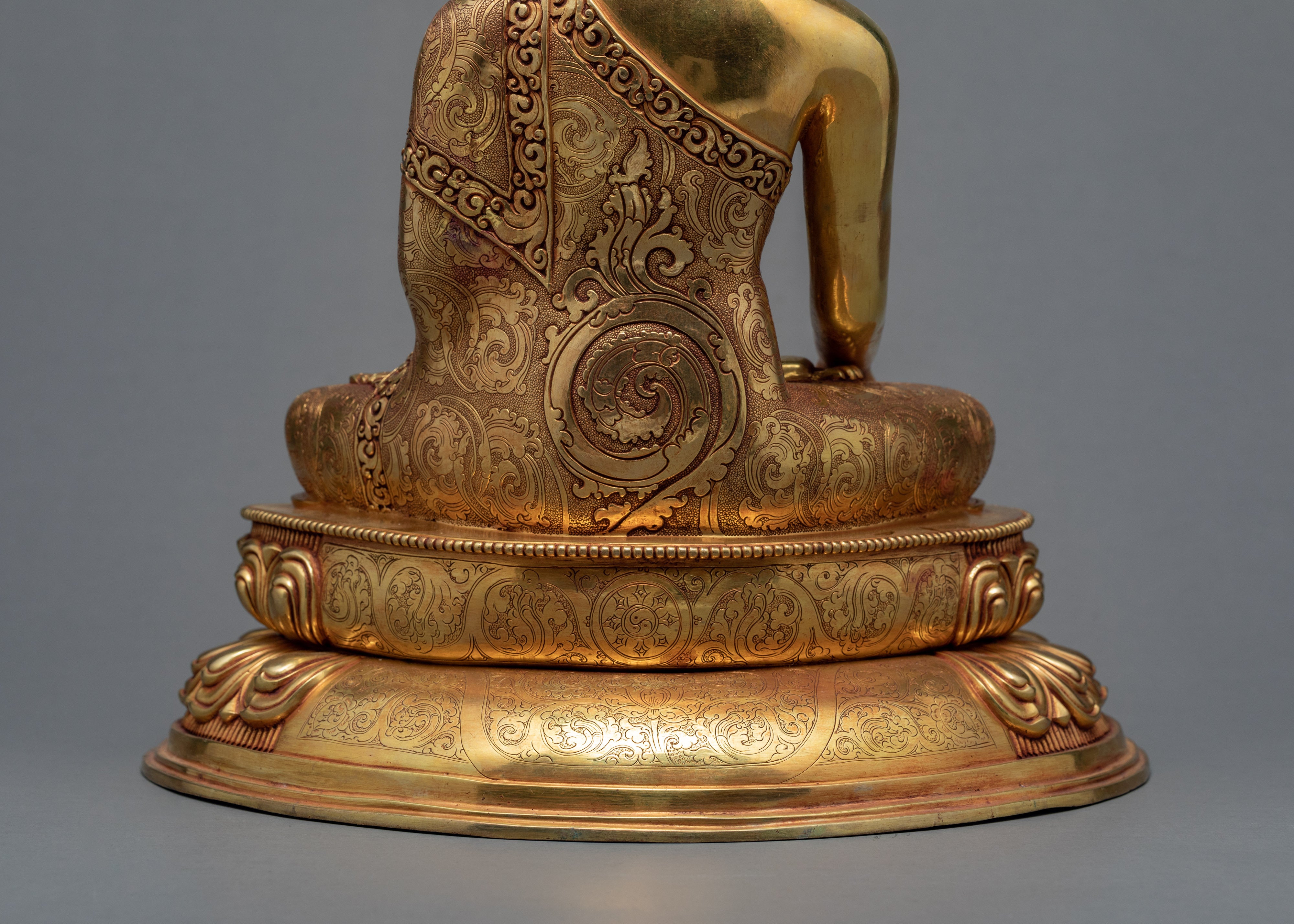 Shakyamuni Buddha Statue | Hand-Carved Buddhist Sculpture | Handmade Tibetan Art | Himalayan Spiritual meditating | Gautam Buddha Statues