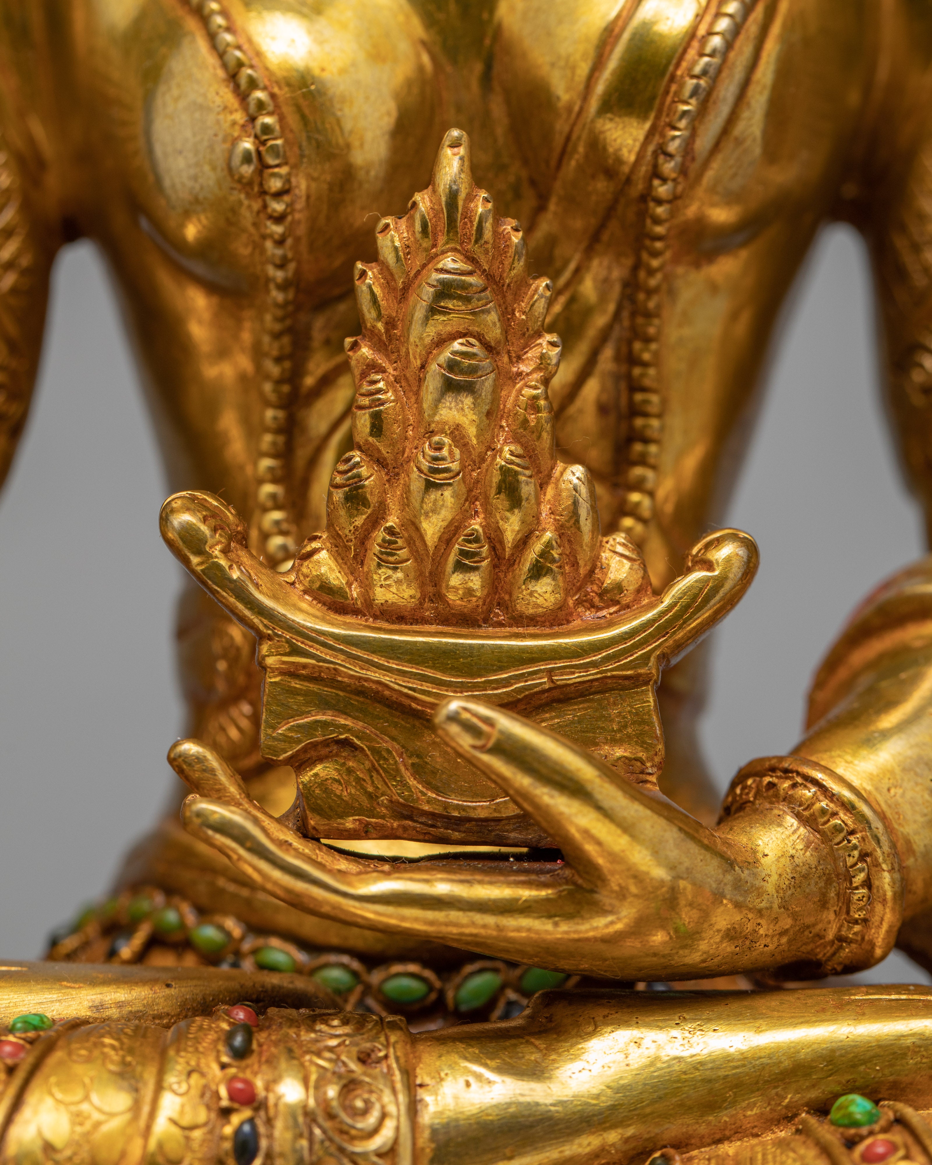 Himalayan Buddhist Sculpture of Kistigarbha | The Compassionate One