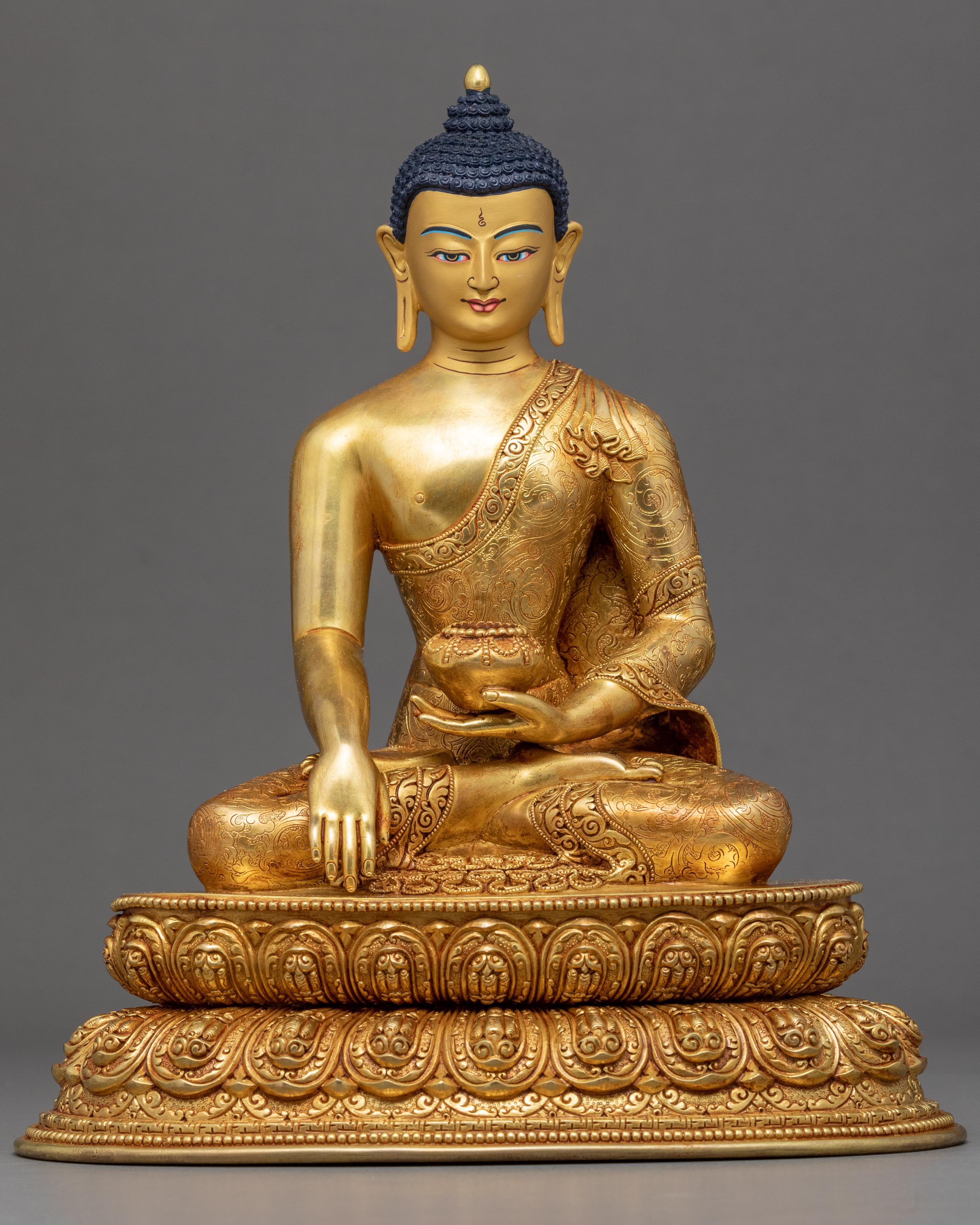 Shakyamuni Buddha Prayer Statue | Tibetan Buddhist Art