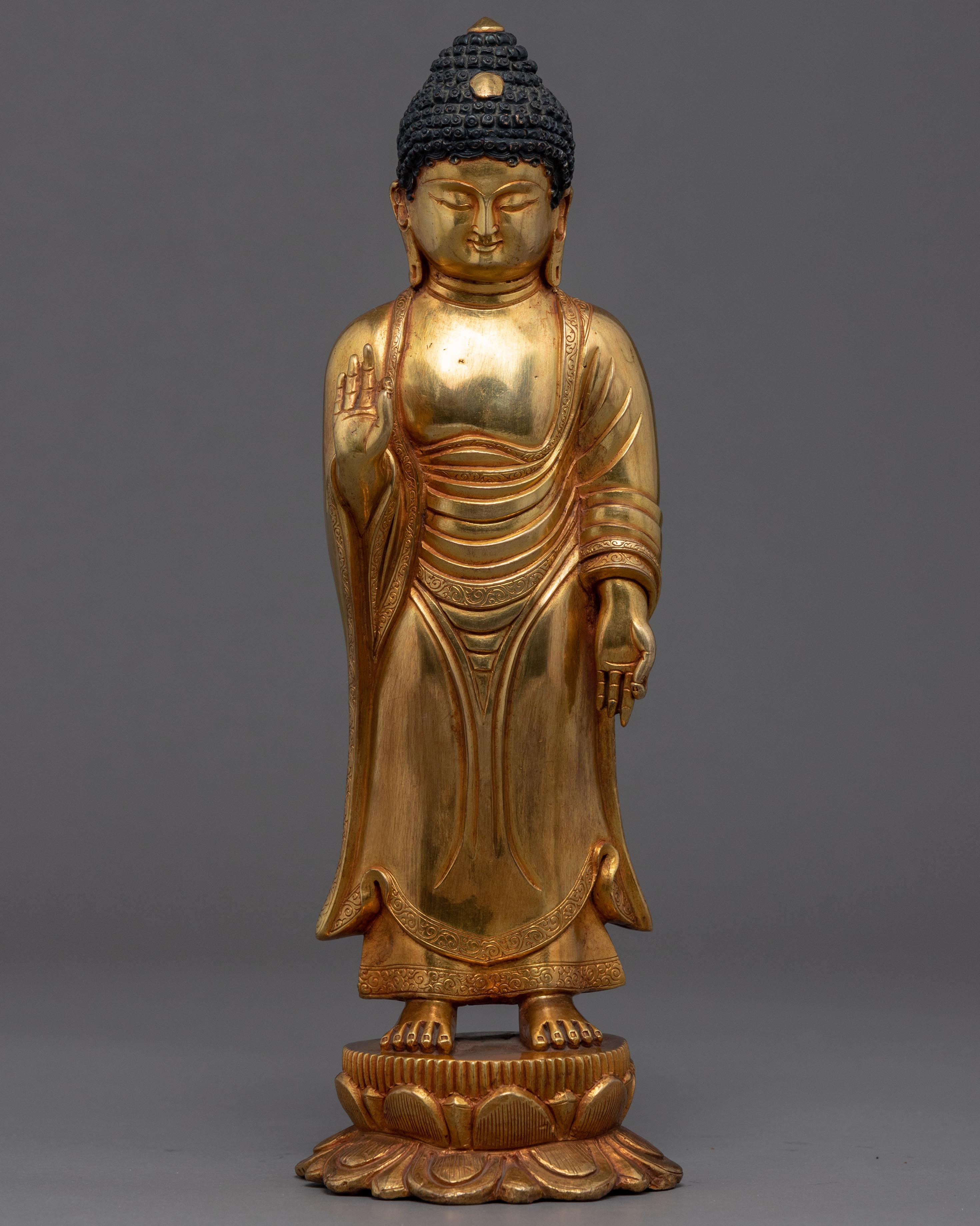 Standing Shakyamuni Buddha Statue