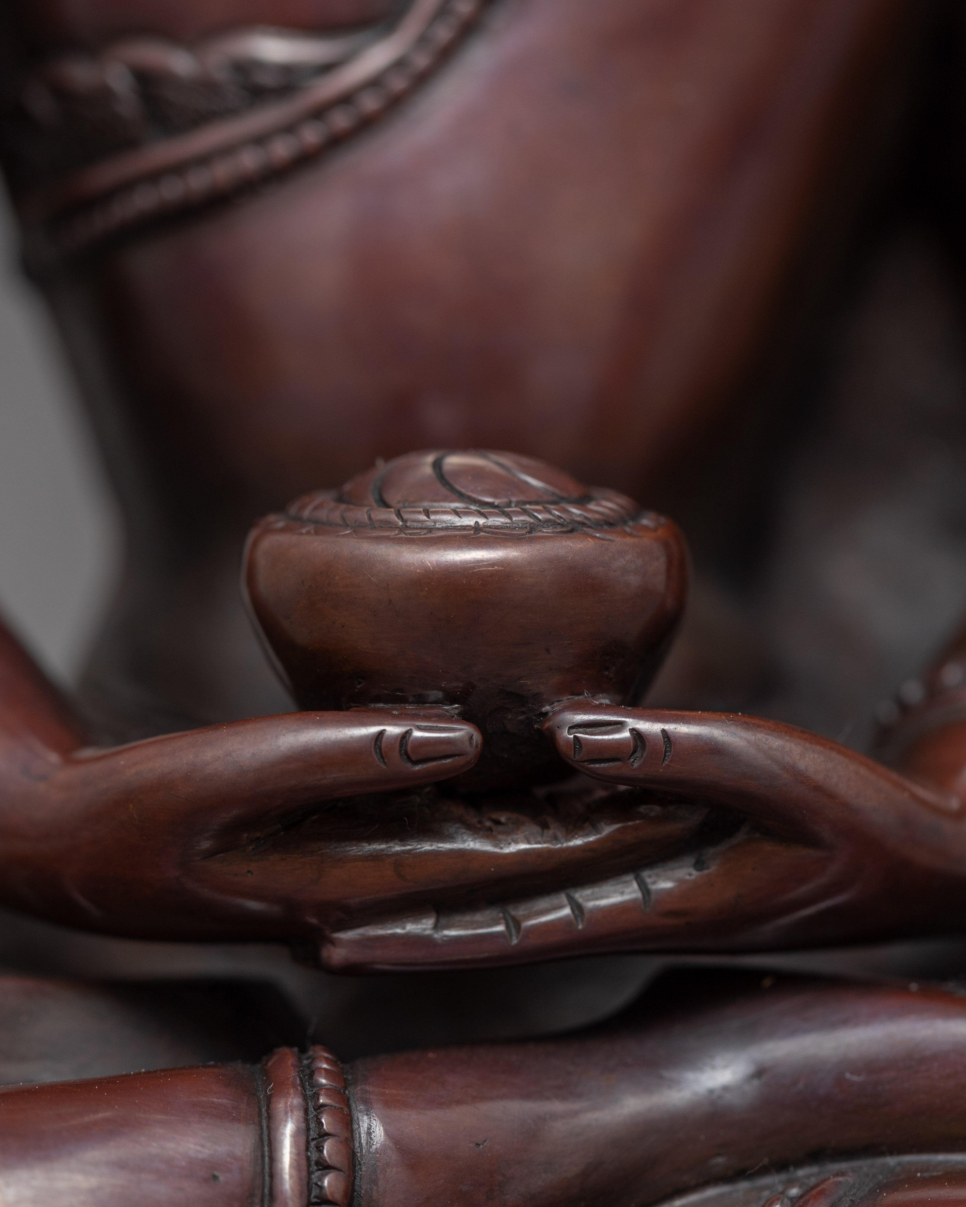 Three Buddha Copper Statue Set | Traditional Himalayan Art of Nepal