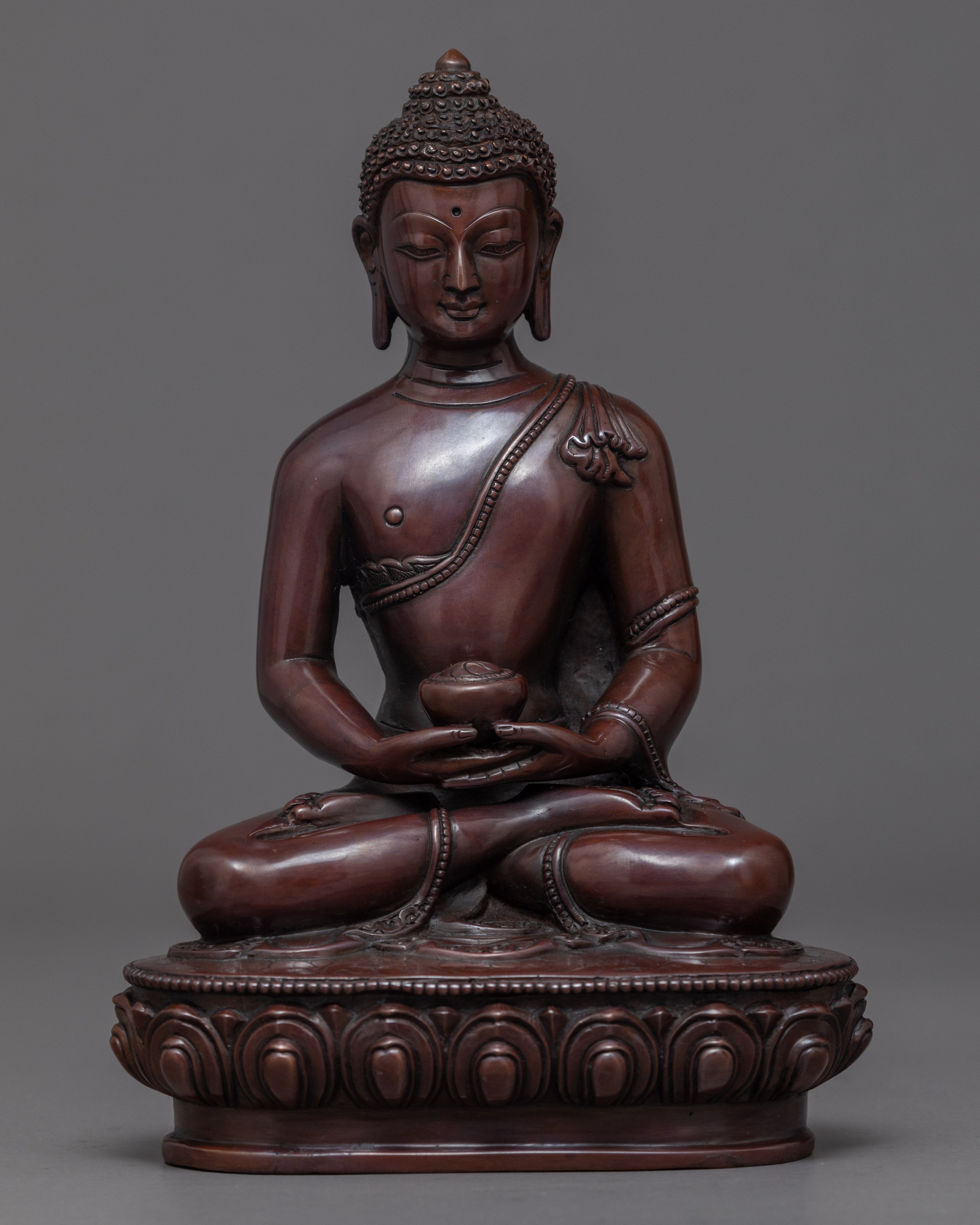 Three Buddha Copper Statue Set | Traditional Himalayan Art of Nepal