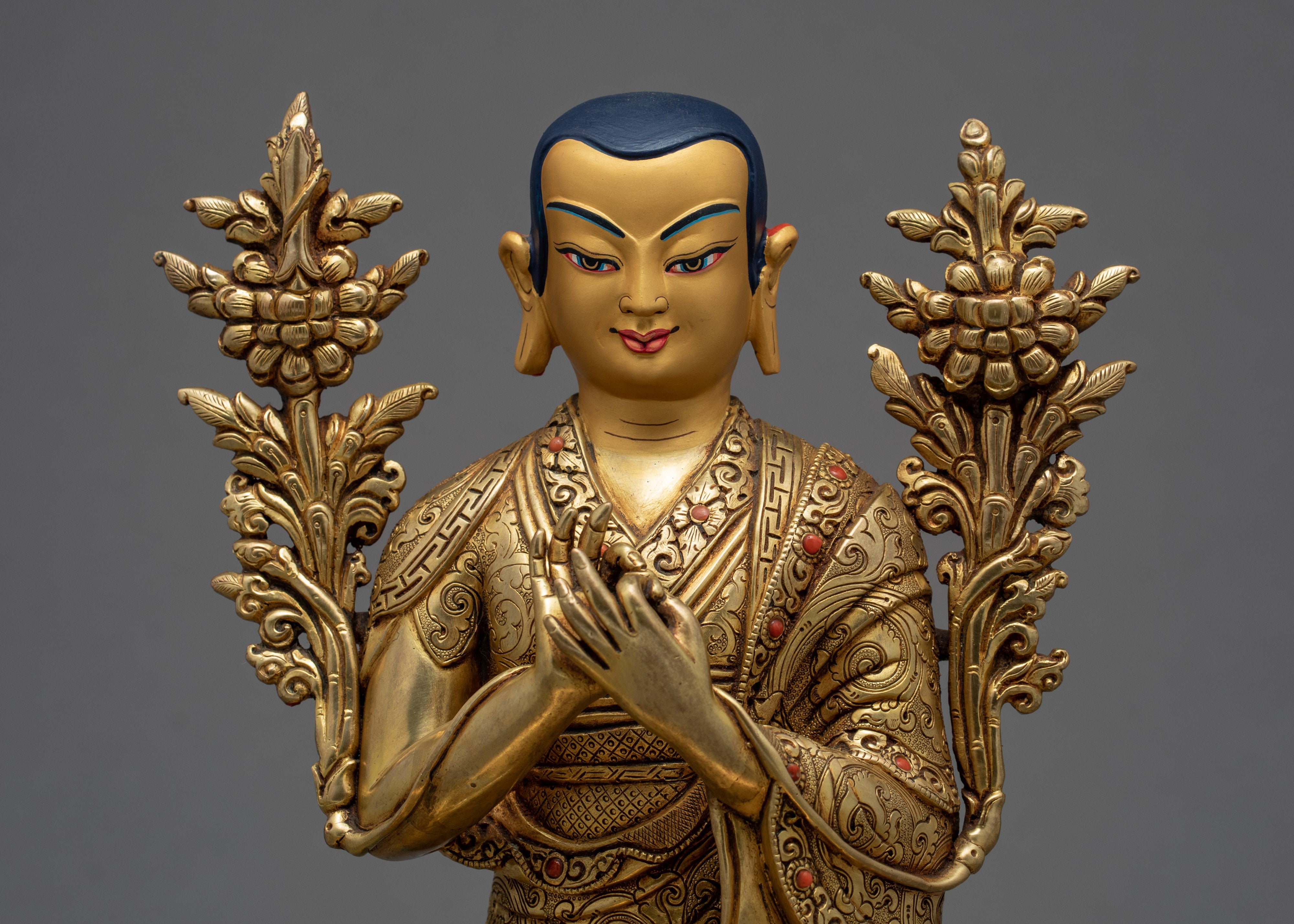 Je Tsongkhapa And His Disciples Statue | Gyaltsab Je | Khedrup Je