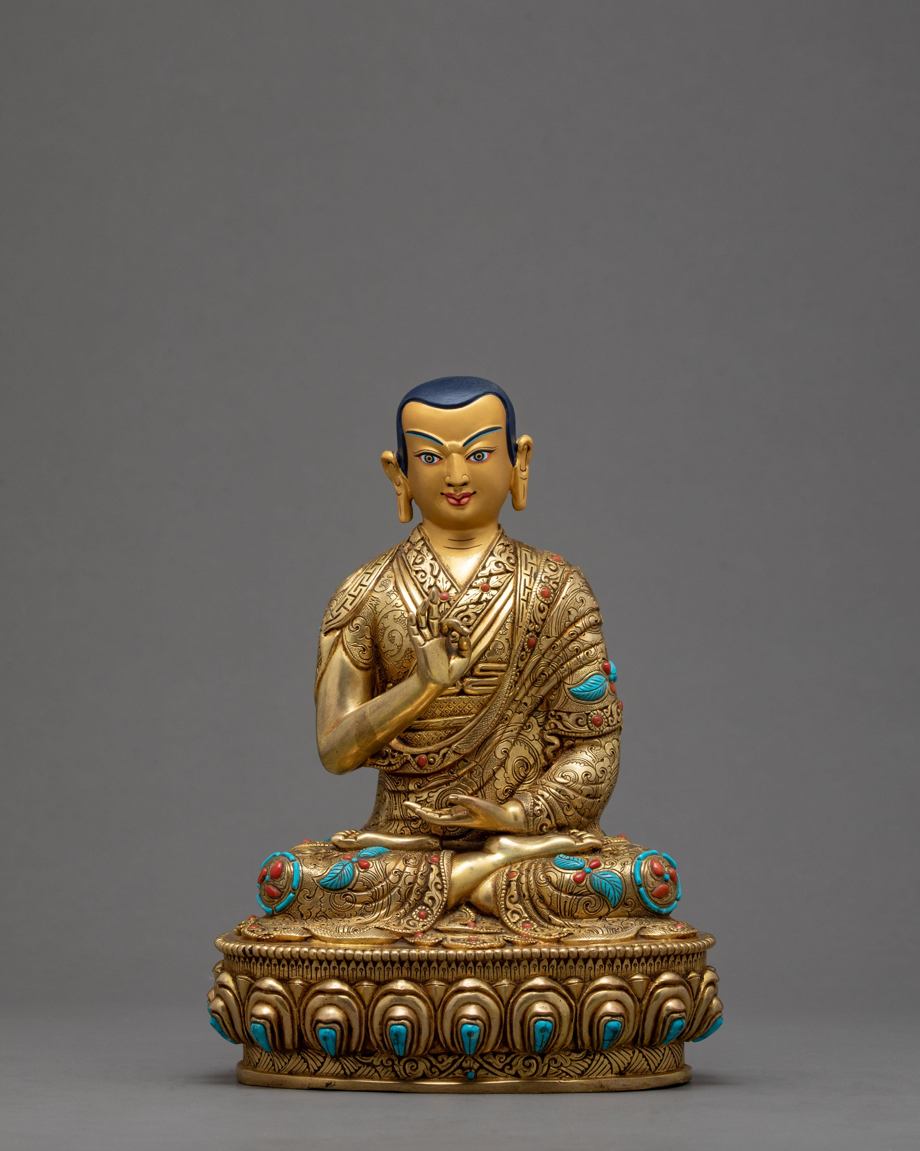 Je Tsongkhapa And His Disciples Statue | Gyaltsab Je | Khedrup Je