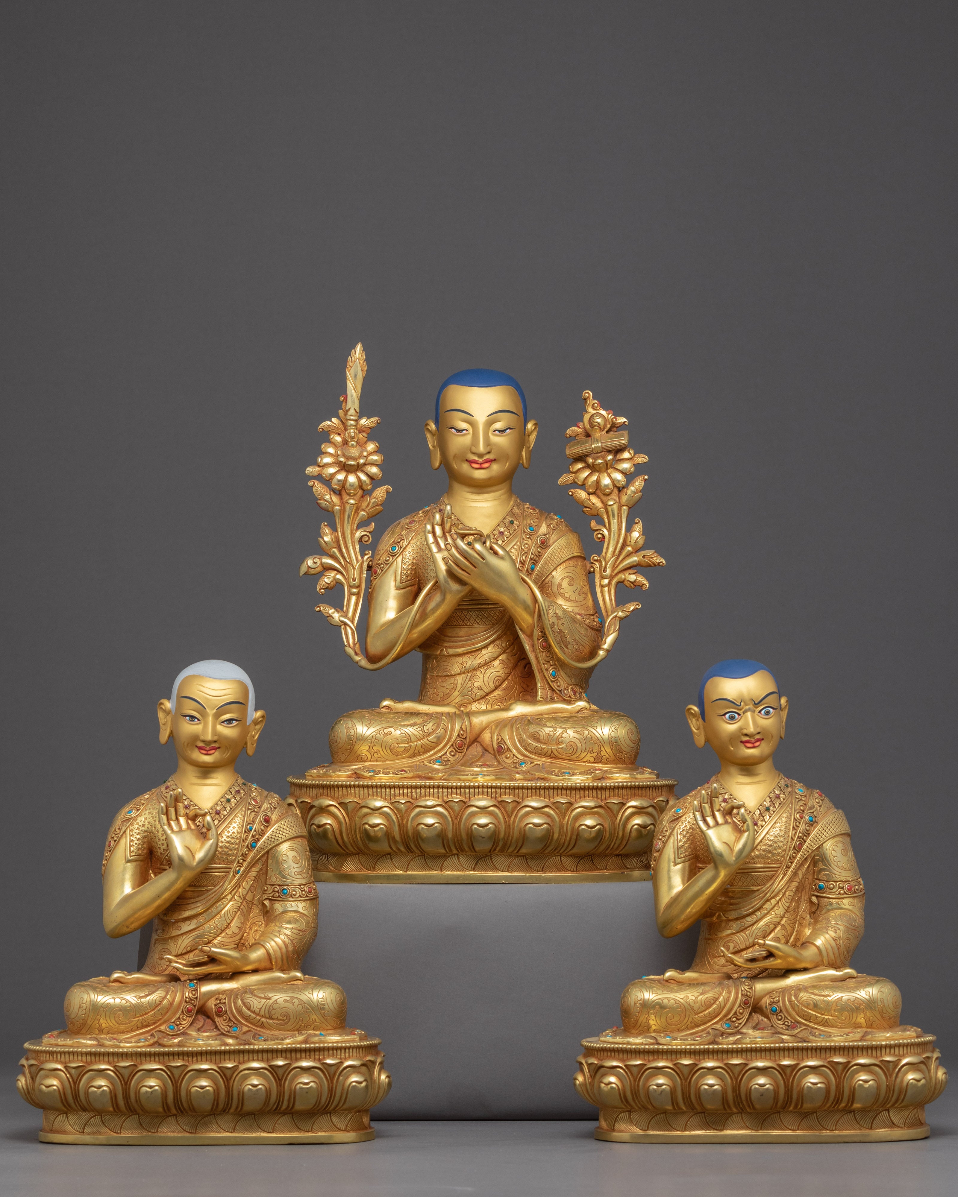 Tsongkhapa and His Disciples Set Statue