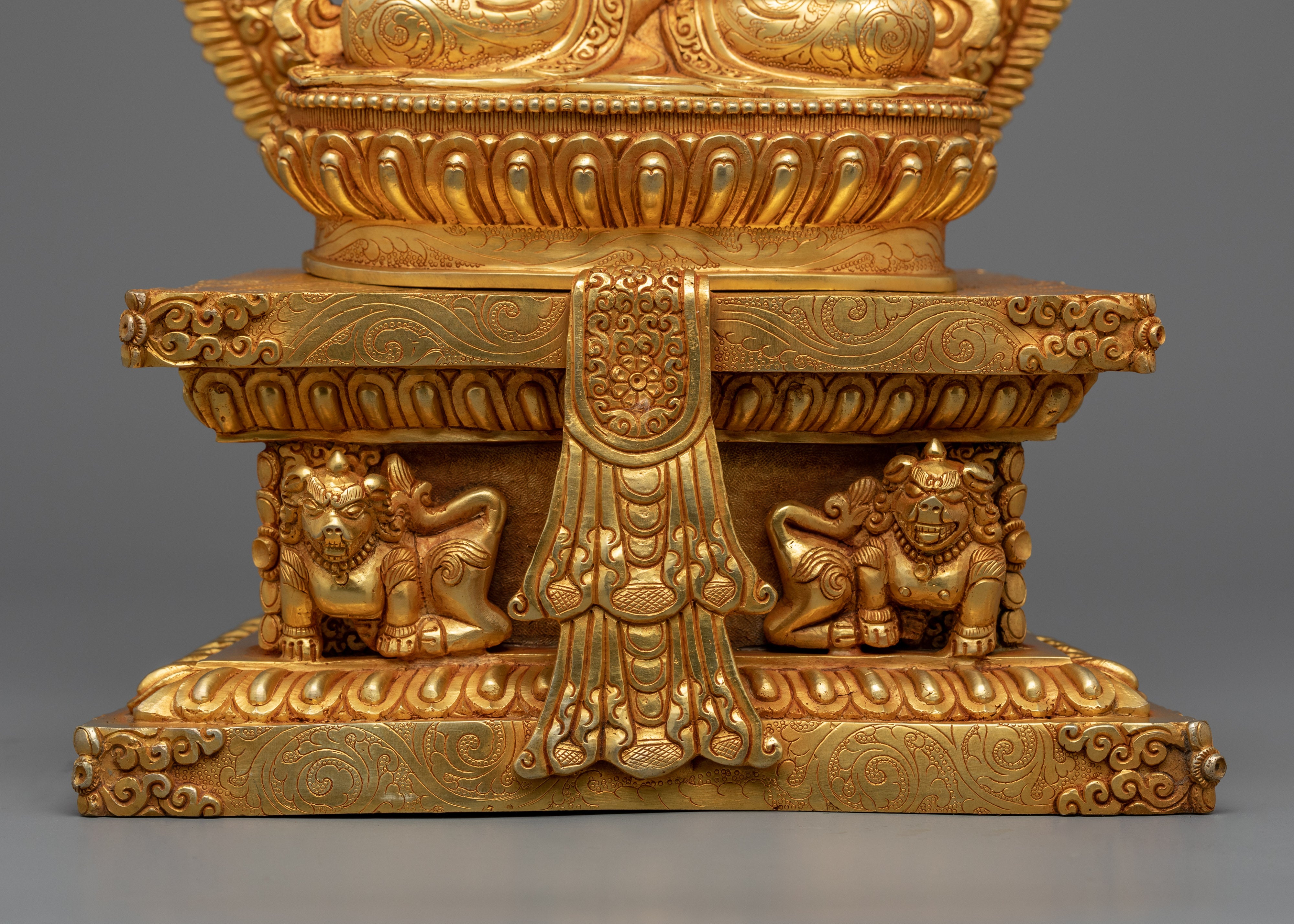 Traditionally Hand-Sculpted Vajrasattva Chant Sculpture | Tibetan Dorje Sempa Figurine