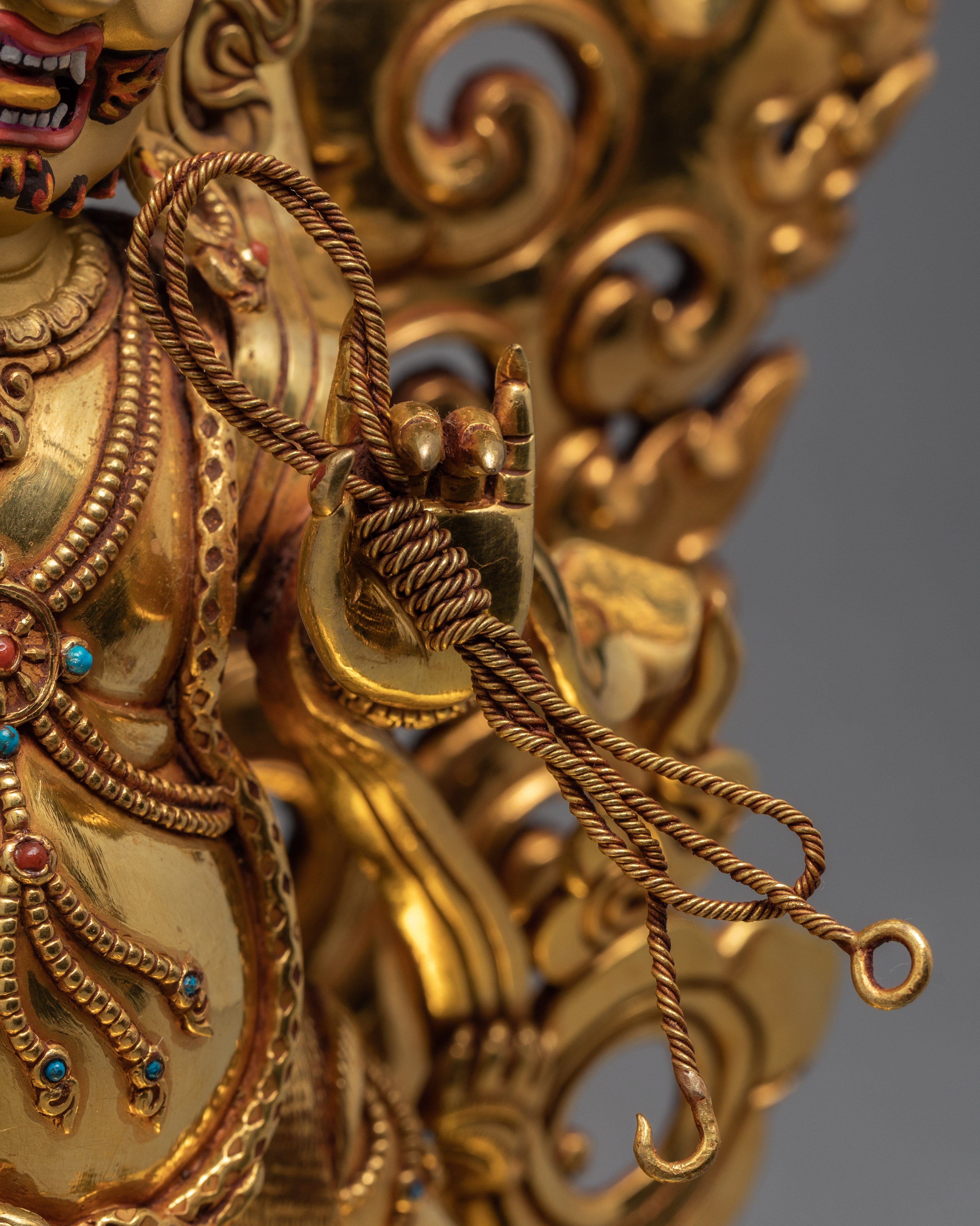 Vajrapani | Bodhisattva Statue | Traditionally Gold Glided Sculpture