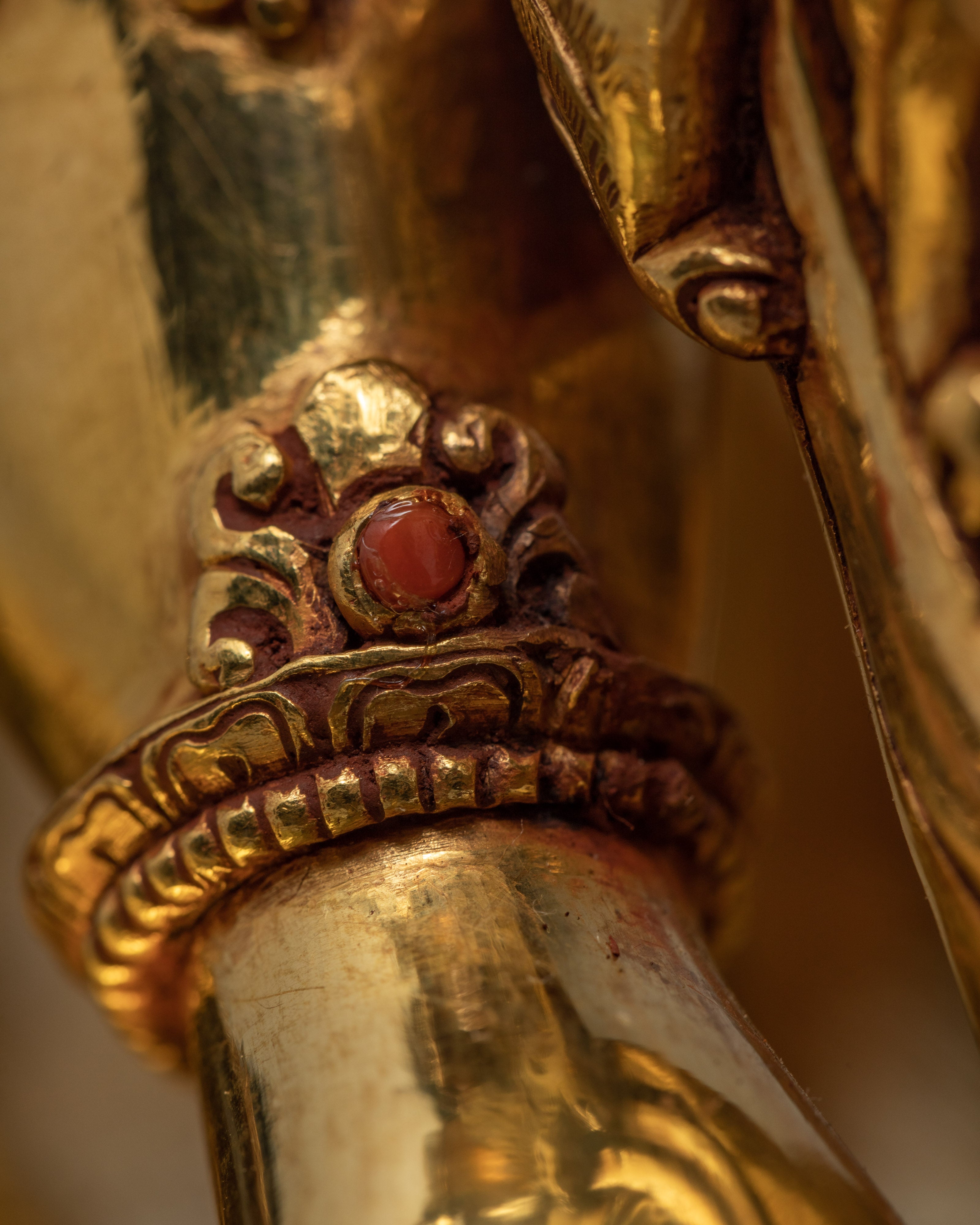 Vajrapani | Bodhisattva Statue | Traditionally Gold Glided Sculpture