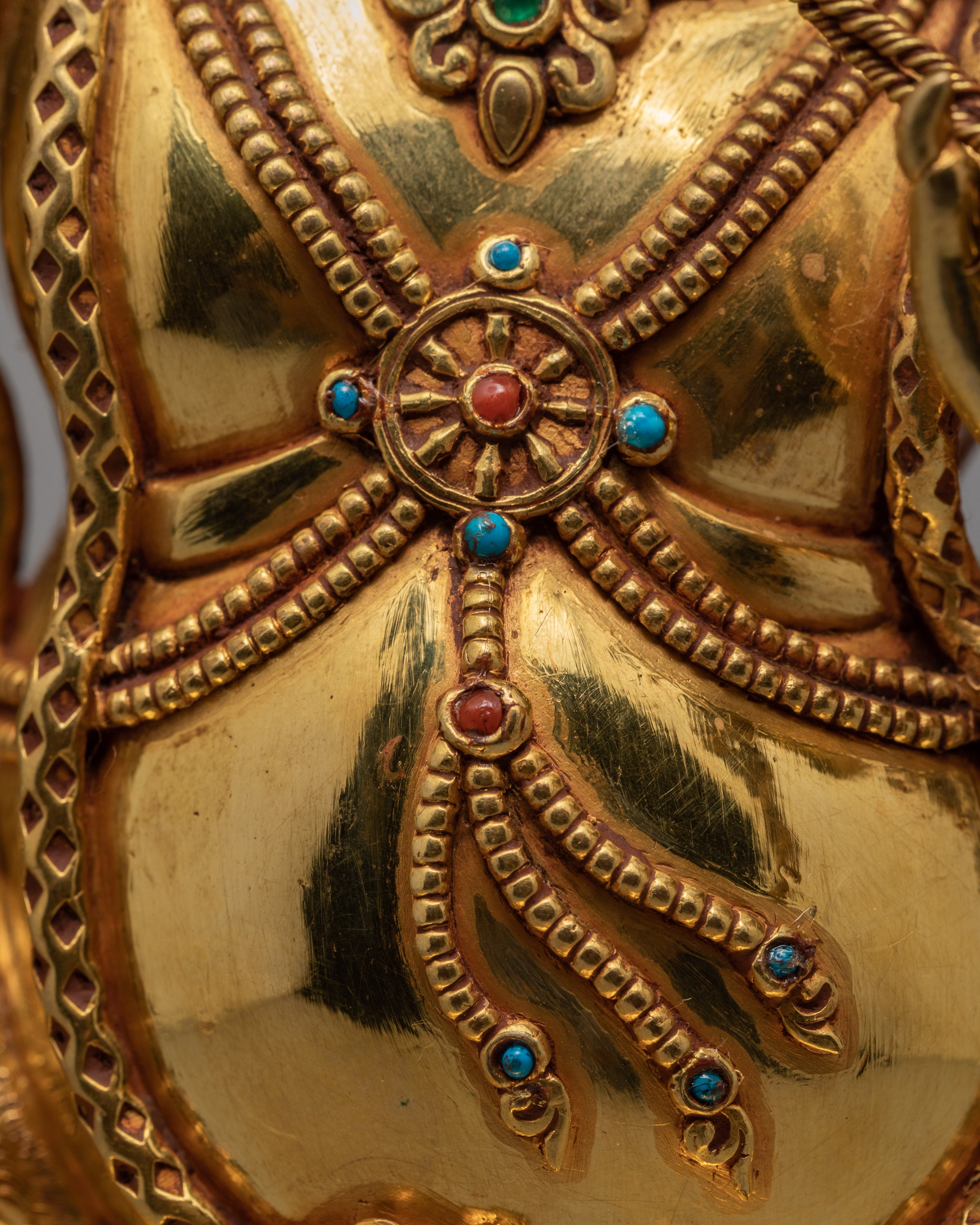 Vajrapani | Bodhisattva Statue | Traditionally Gold Glided Sculpture