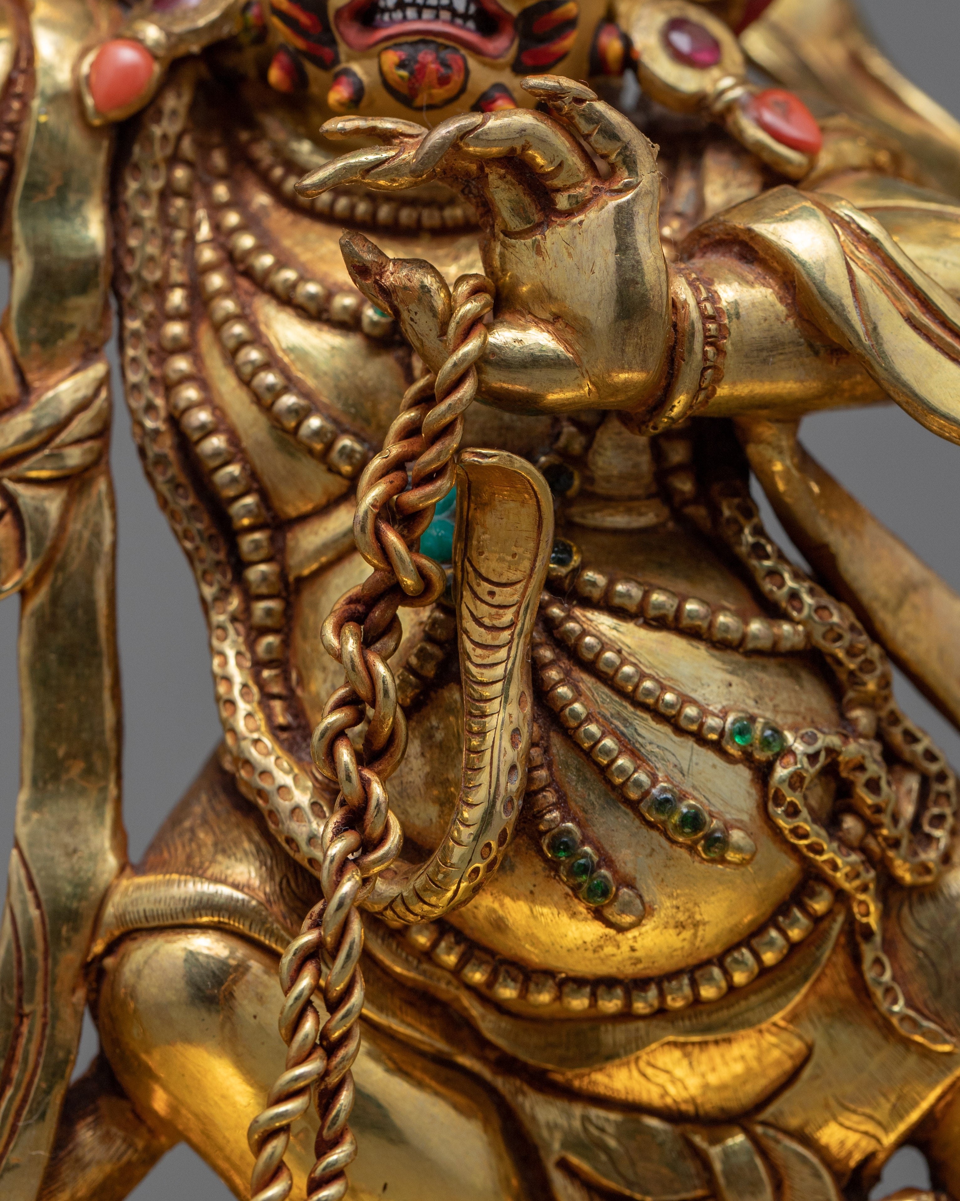 Small Vajrapani Statue | Tibetan Bodhisattva Art