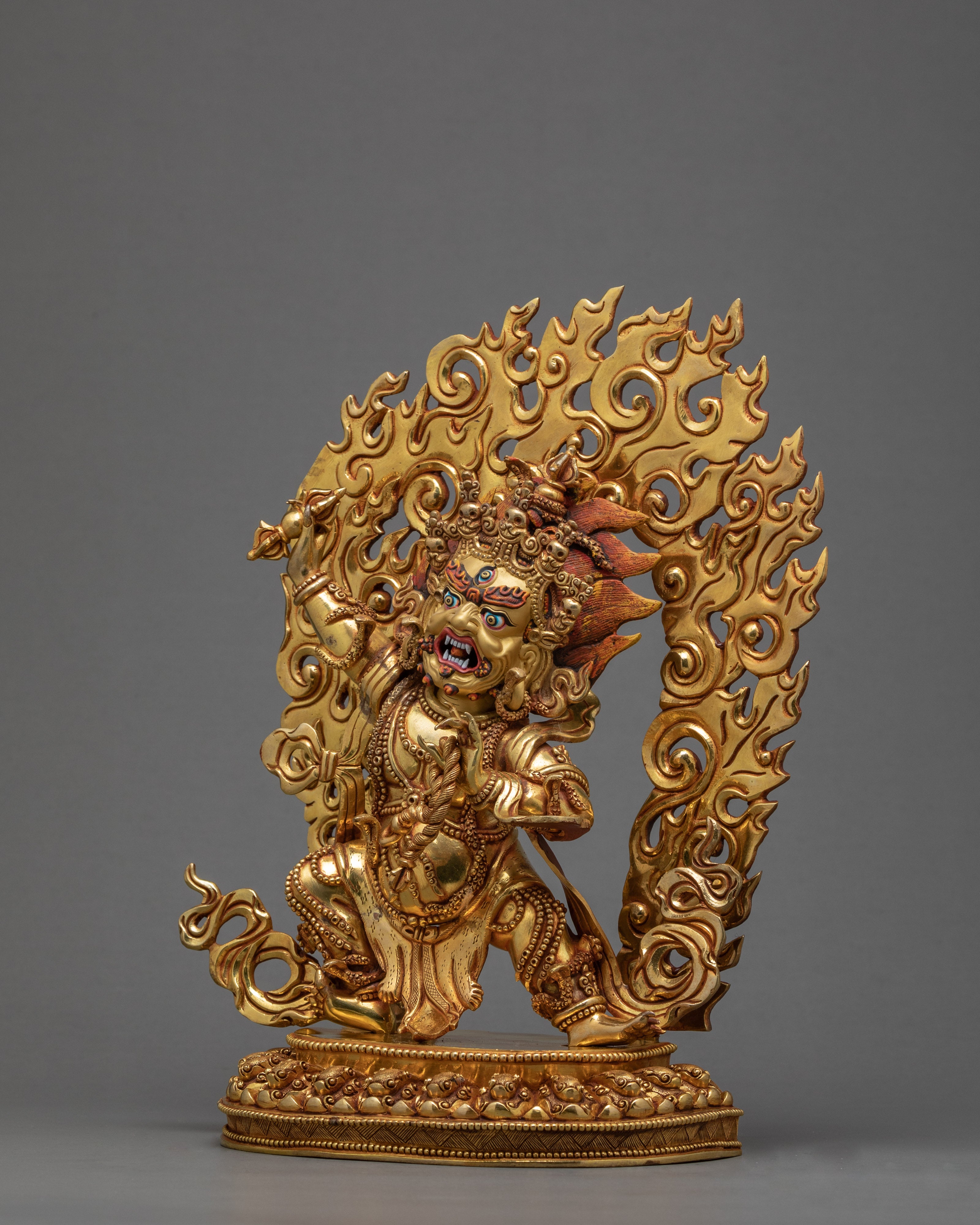 Wrathful Vajrapani | Buddhist Bodhisattva Sculpture