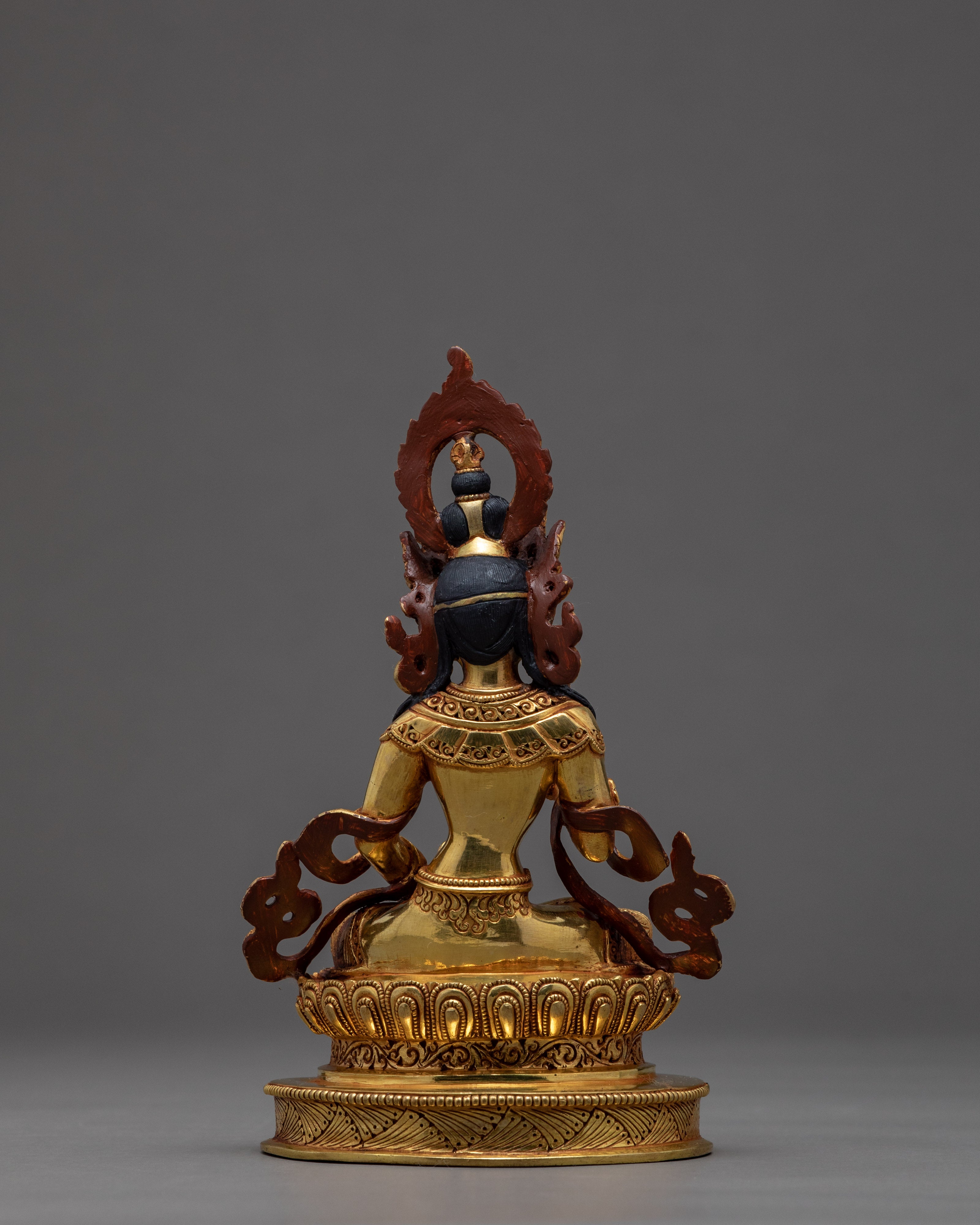 Seated Vajrasattva | Powerful Deity Of Purification | 24K Gold Gilded Statue