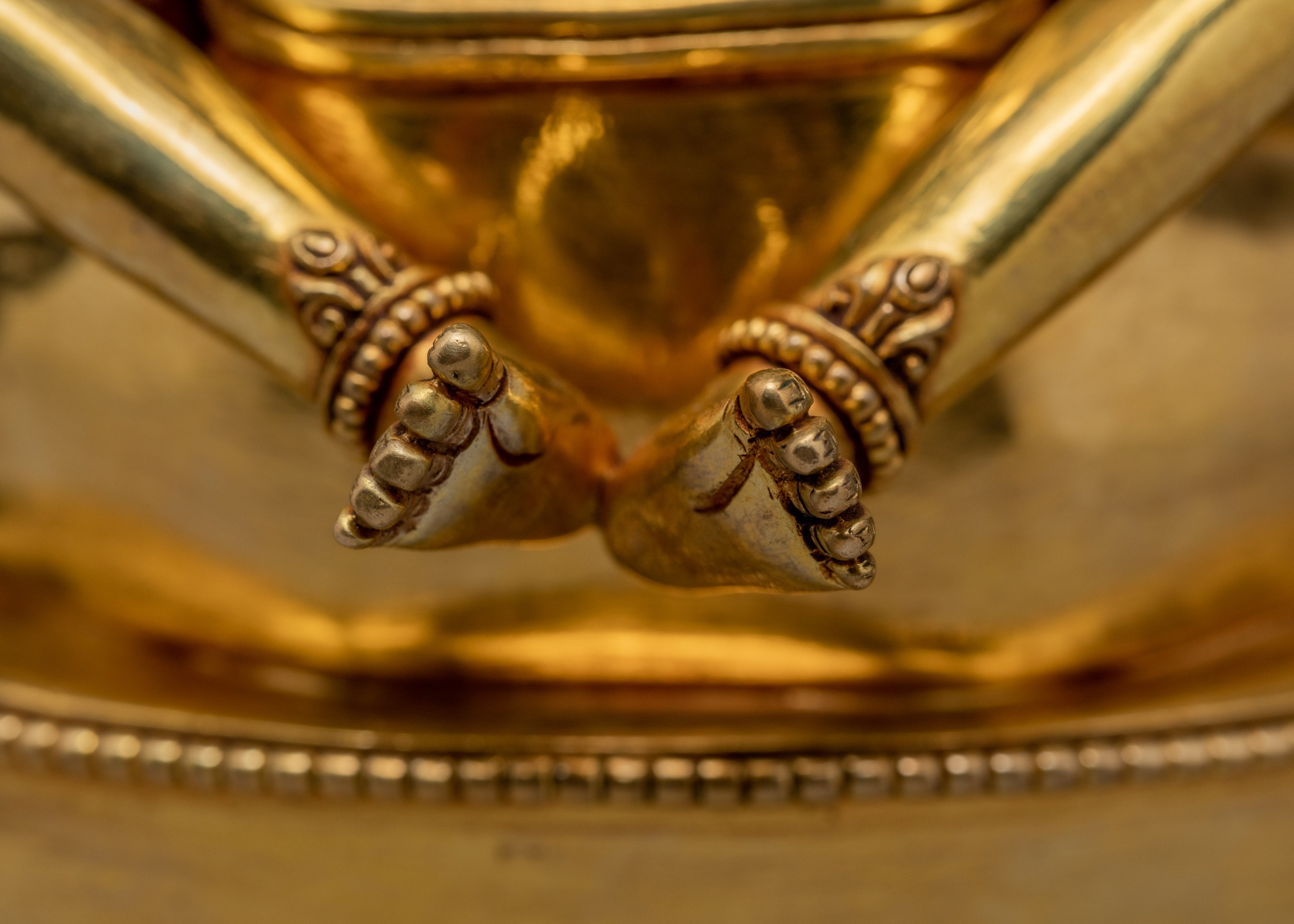 Vajrasattva With Consort Statue | Himalayan Buddhist Statue | Glided With Gold
