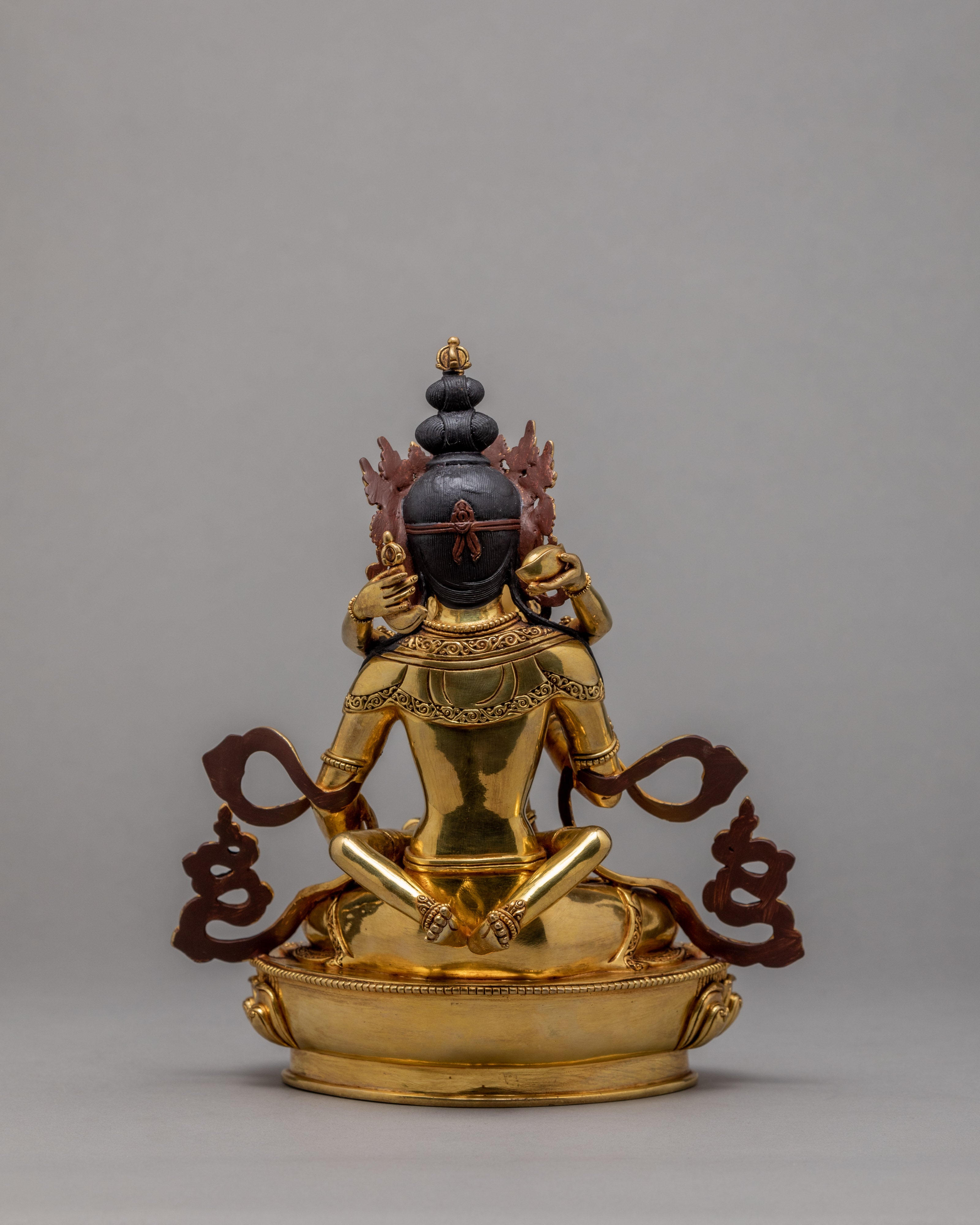Vajrasattva With Consort Statue | Himalayan Buddhist Statue | Glided With Gold