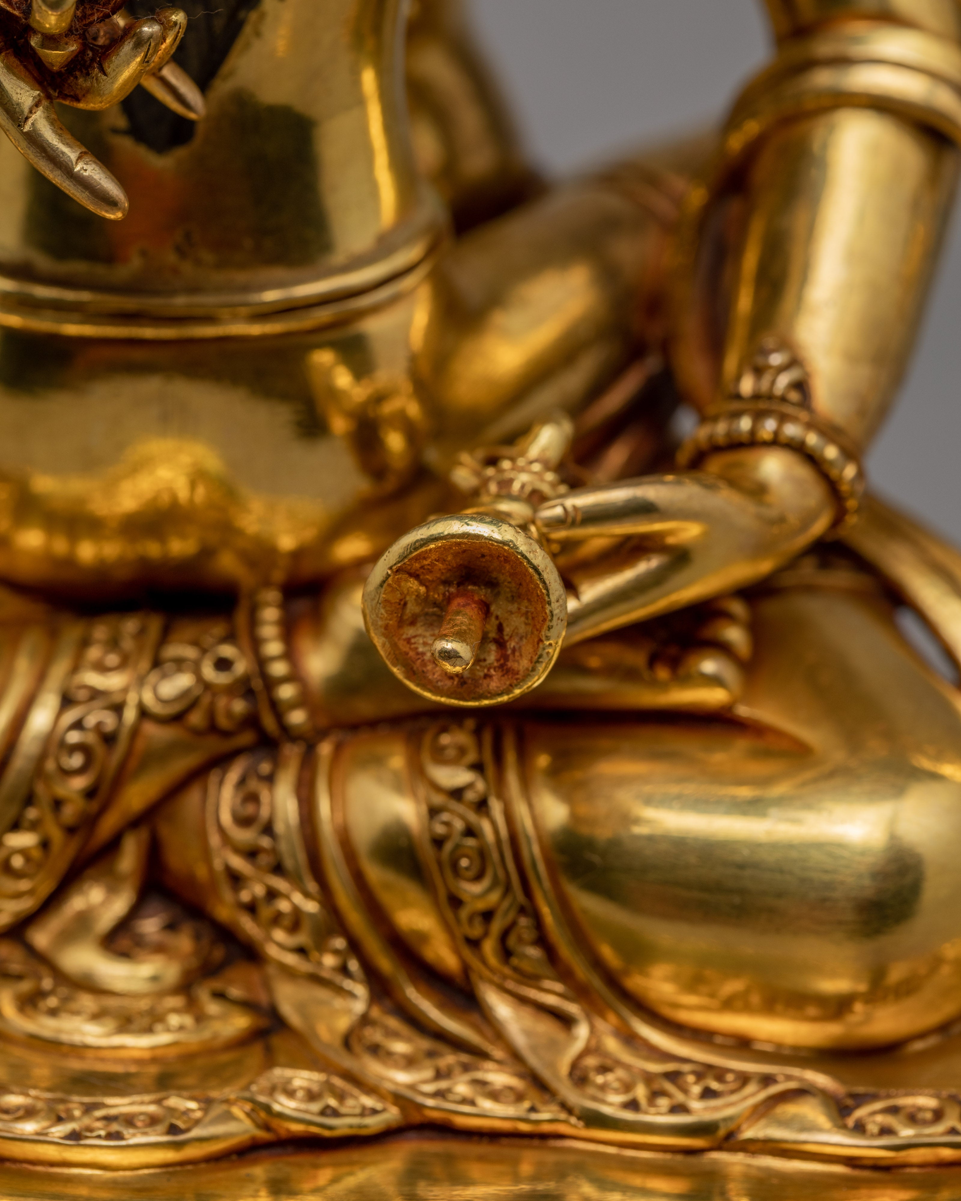 Vajrasattva With Consort Statue | Himalayan Buddhist Statue | Glided With Gold