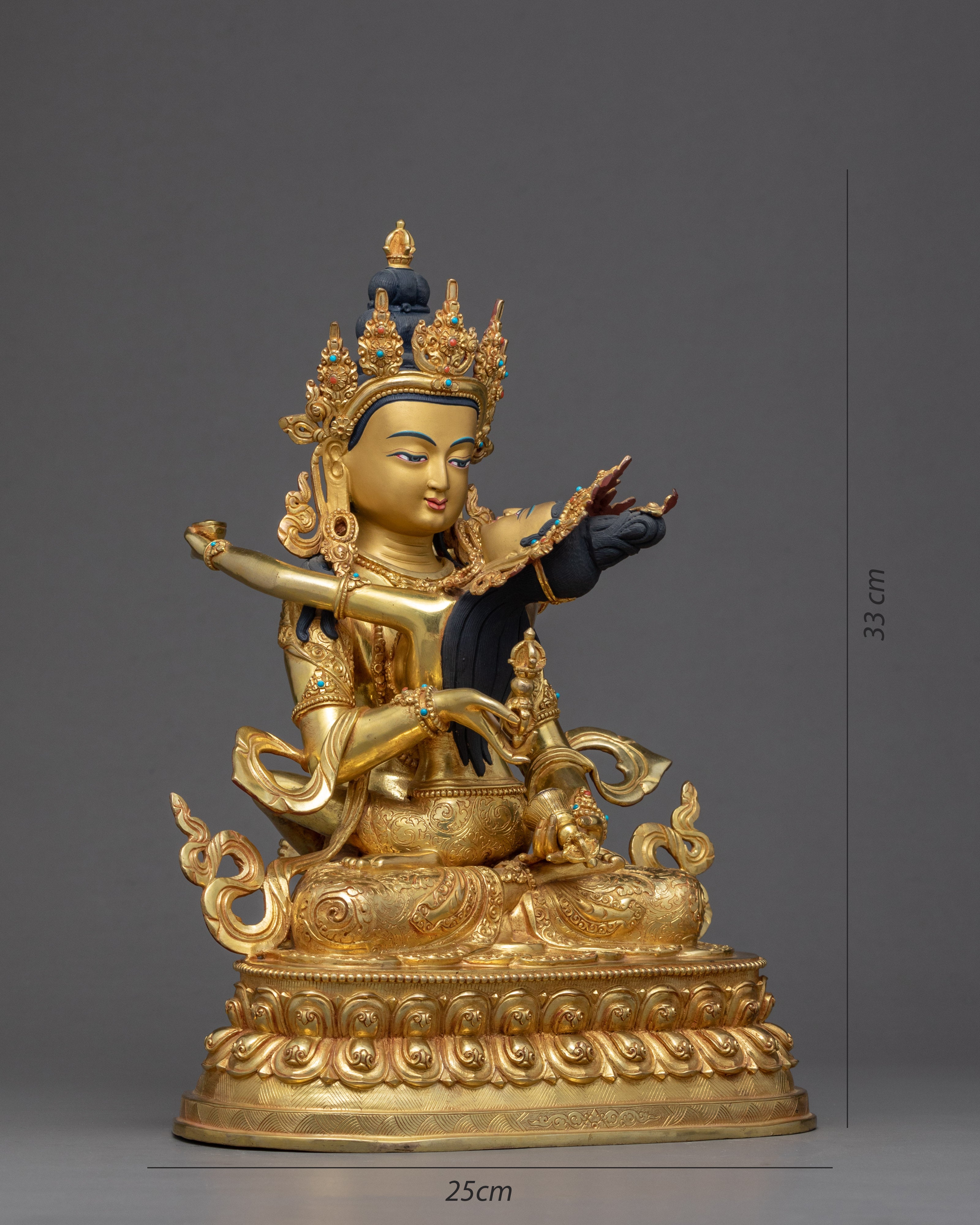 Vajrasattva With Consort | Buddhist Yab Yum Sculpture