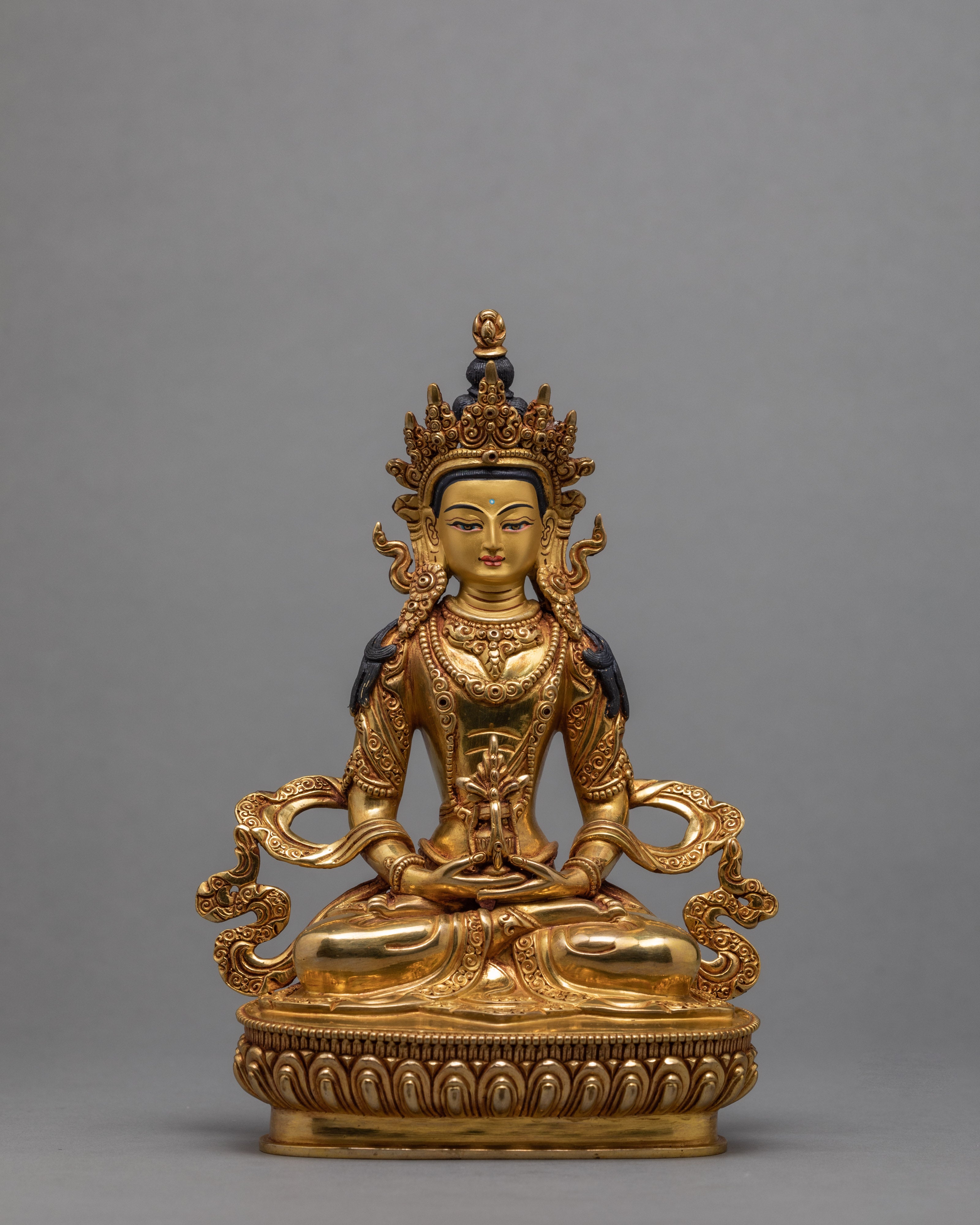 Bodhissattva Statues of Vajradhara, Amitayus, Manjushri, White Tara, Green Tara, Vajrasattva and Chenresig