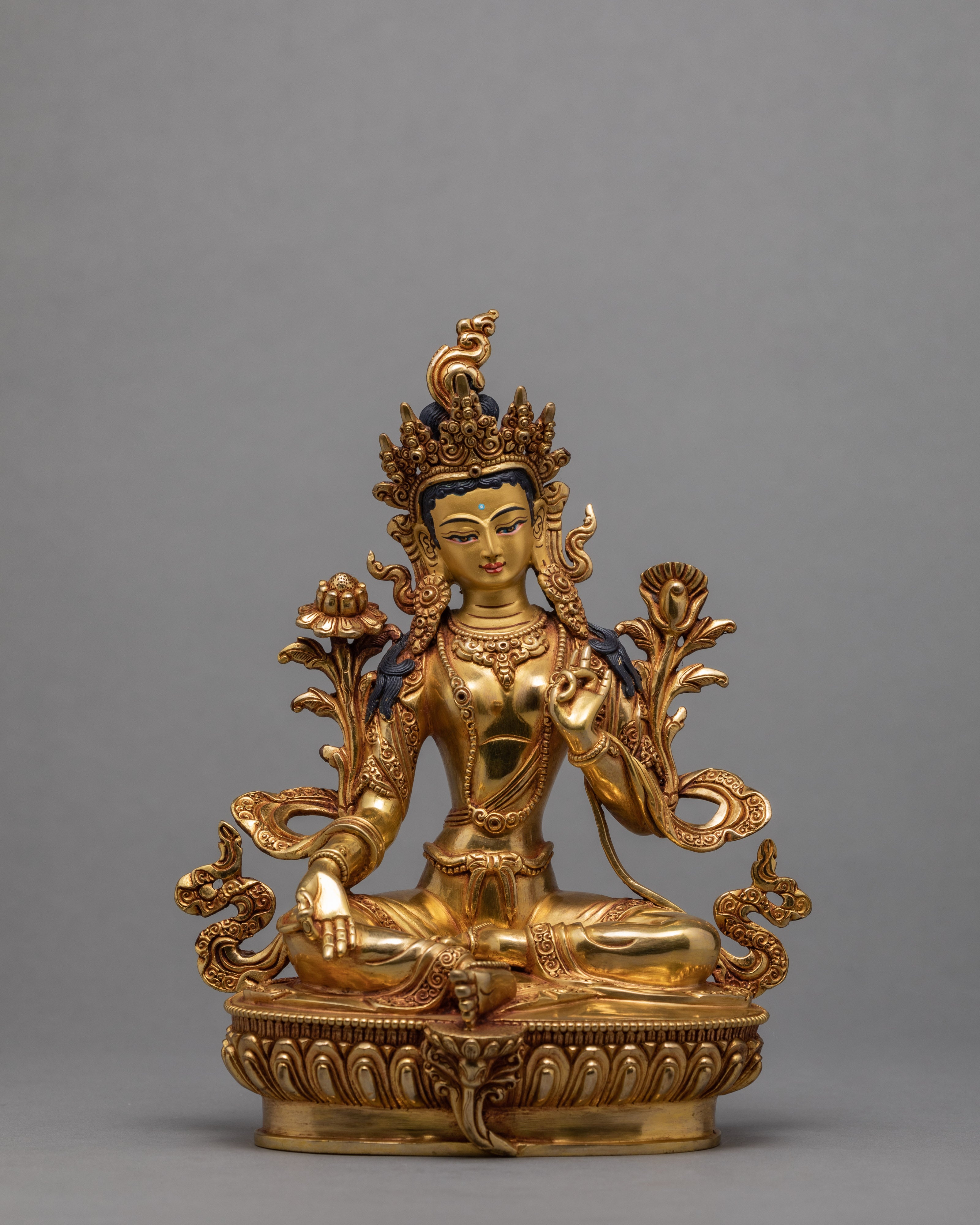 Bodhissattva Statues of Vajradhara, Amitayus, Manjushri, White Tara, Green Tara, Vajrasattva and Chenresig