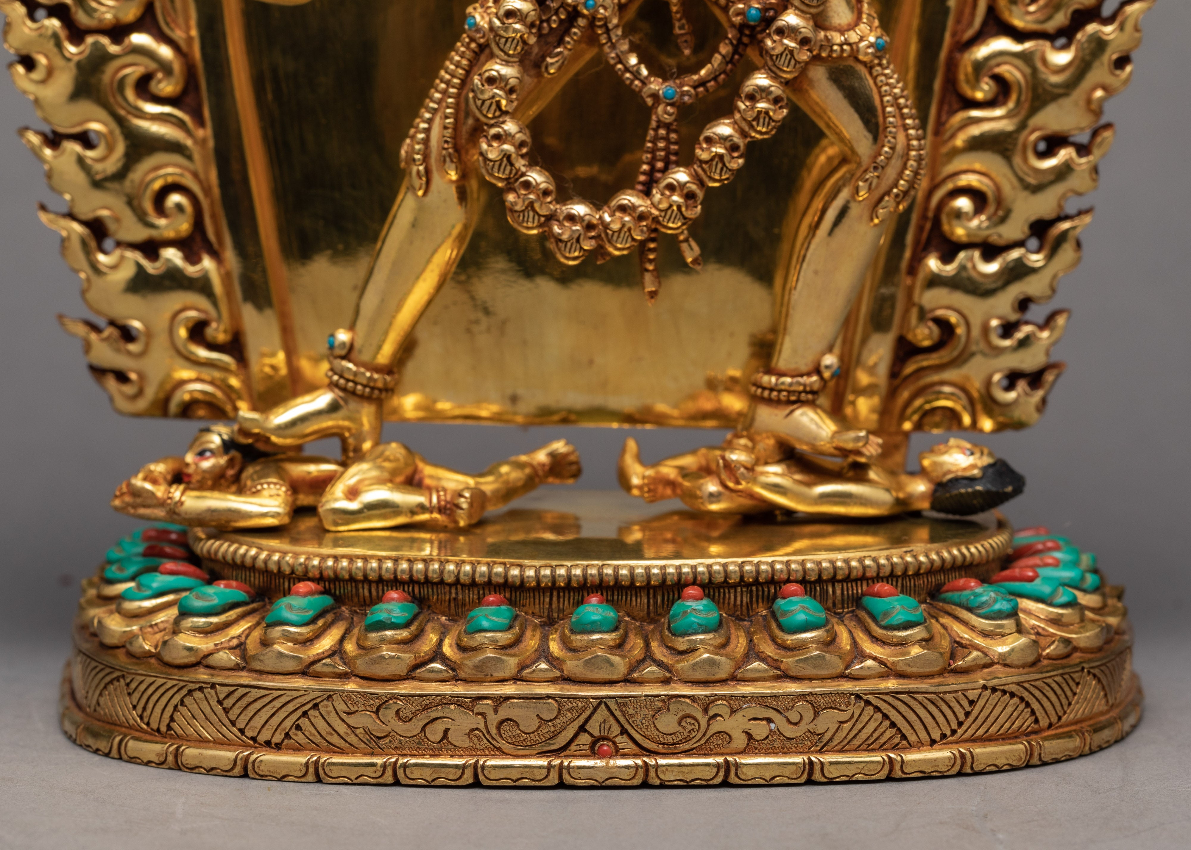 Vajrayogini Dakini Statue | Purely 24k Gold Gilded Statue