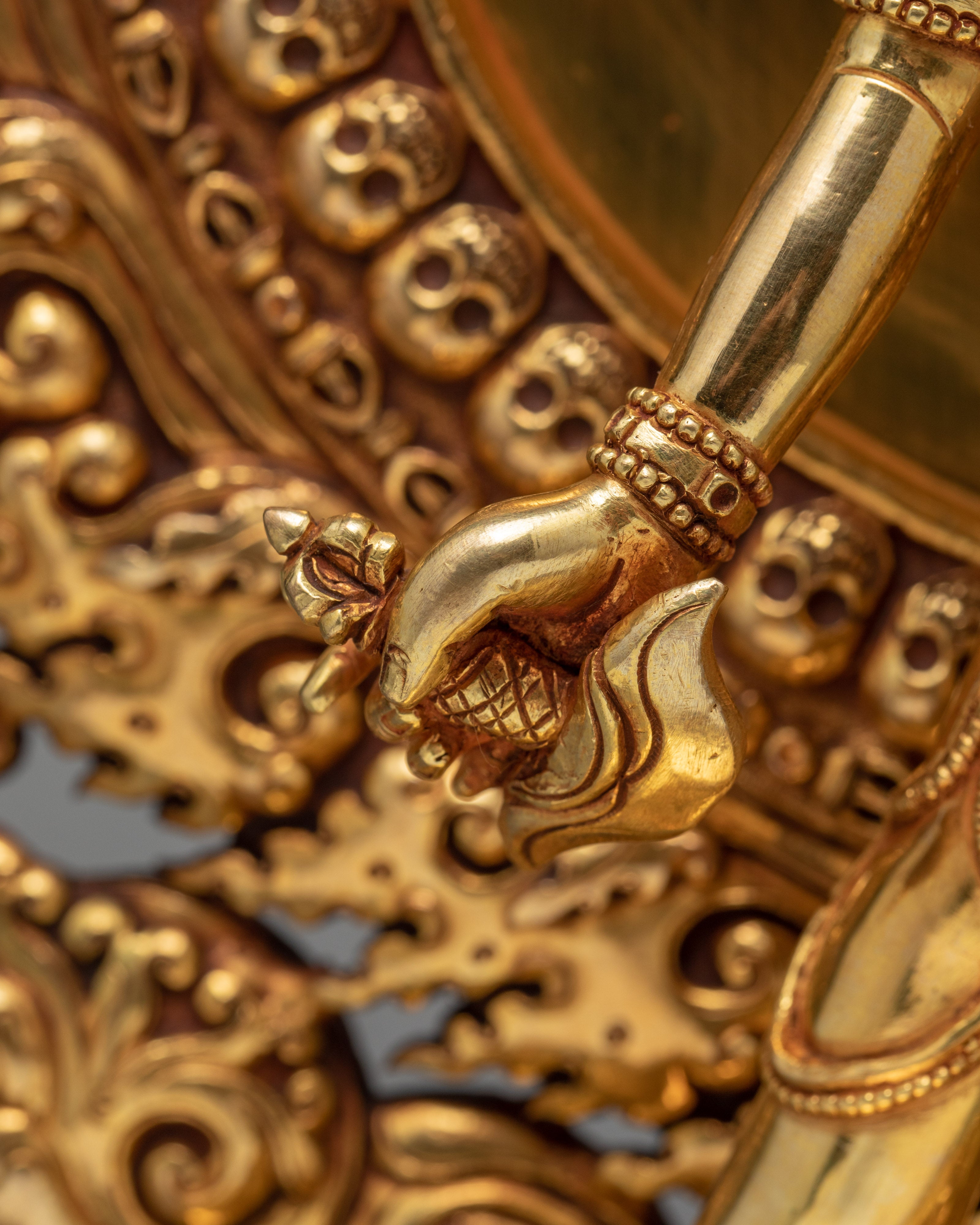 Vajrayogini Statue | Gold Gilded Dakini Statue | Buddhist Art