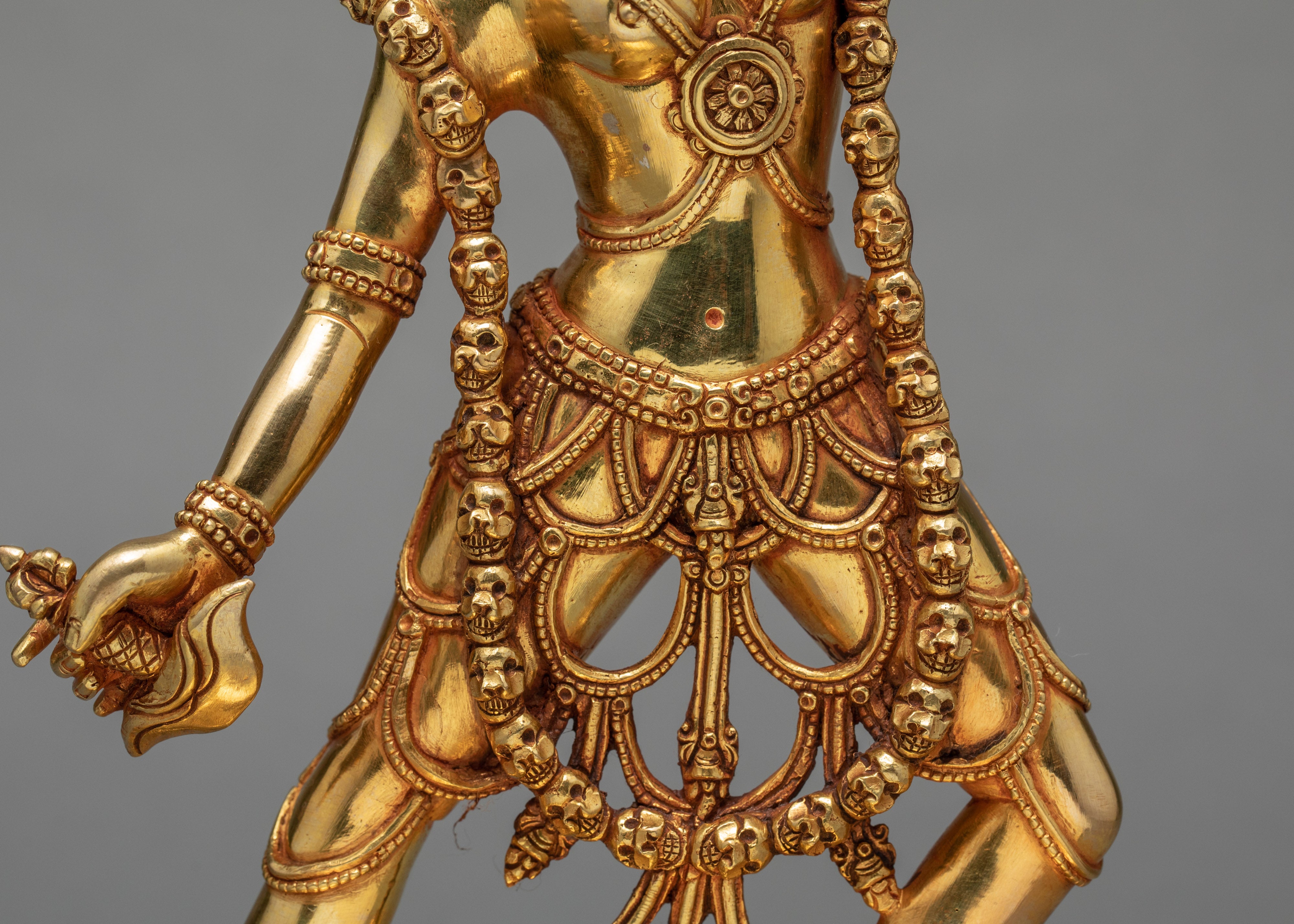 Vajrayogini Statue | Gold Gilded Dakini Statue | Buddhist Art