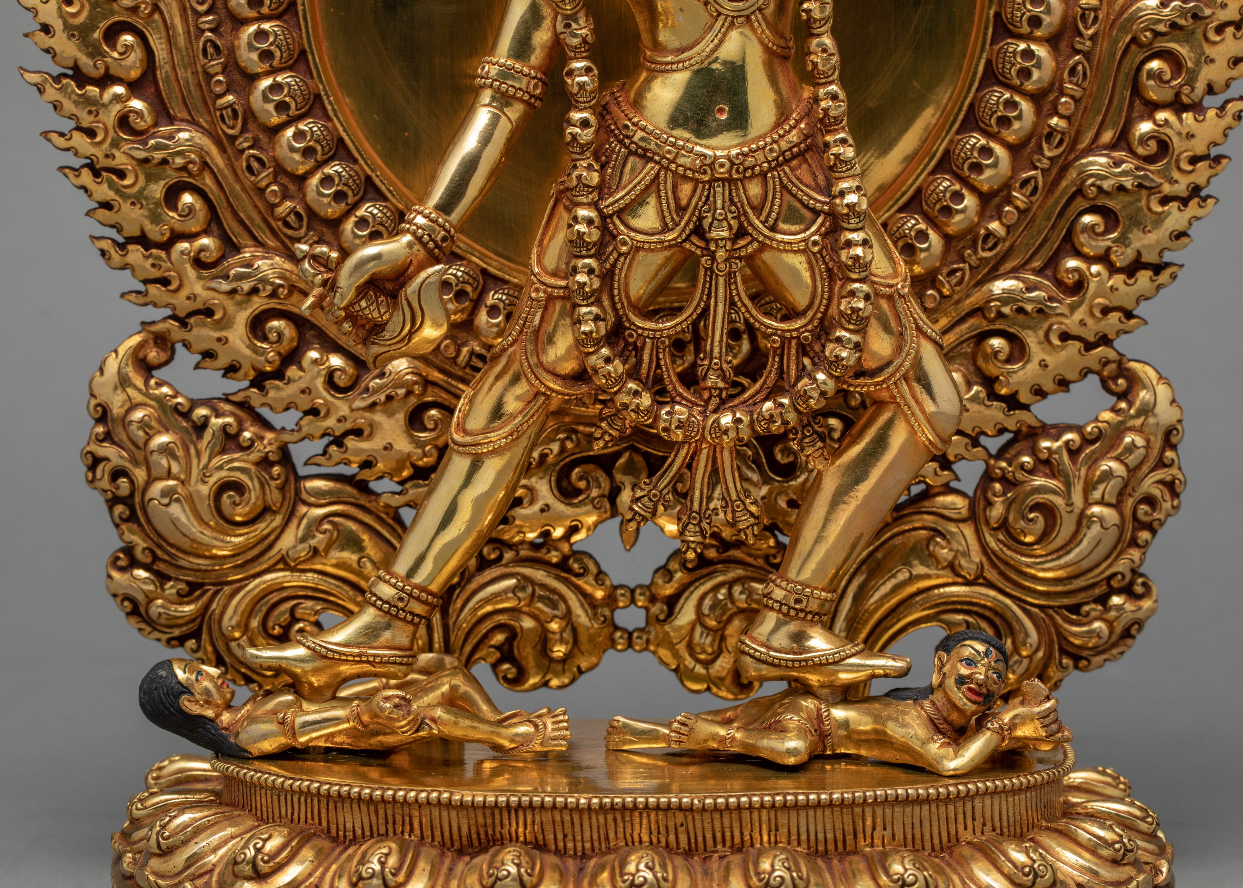 Vajrayogini Statue | Gold Gilded Dakini Statue | Buddhist Art