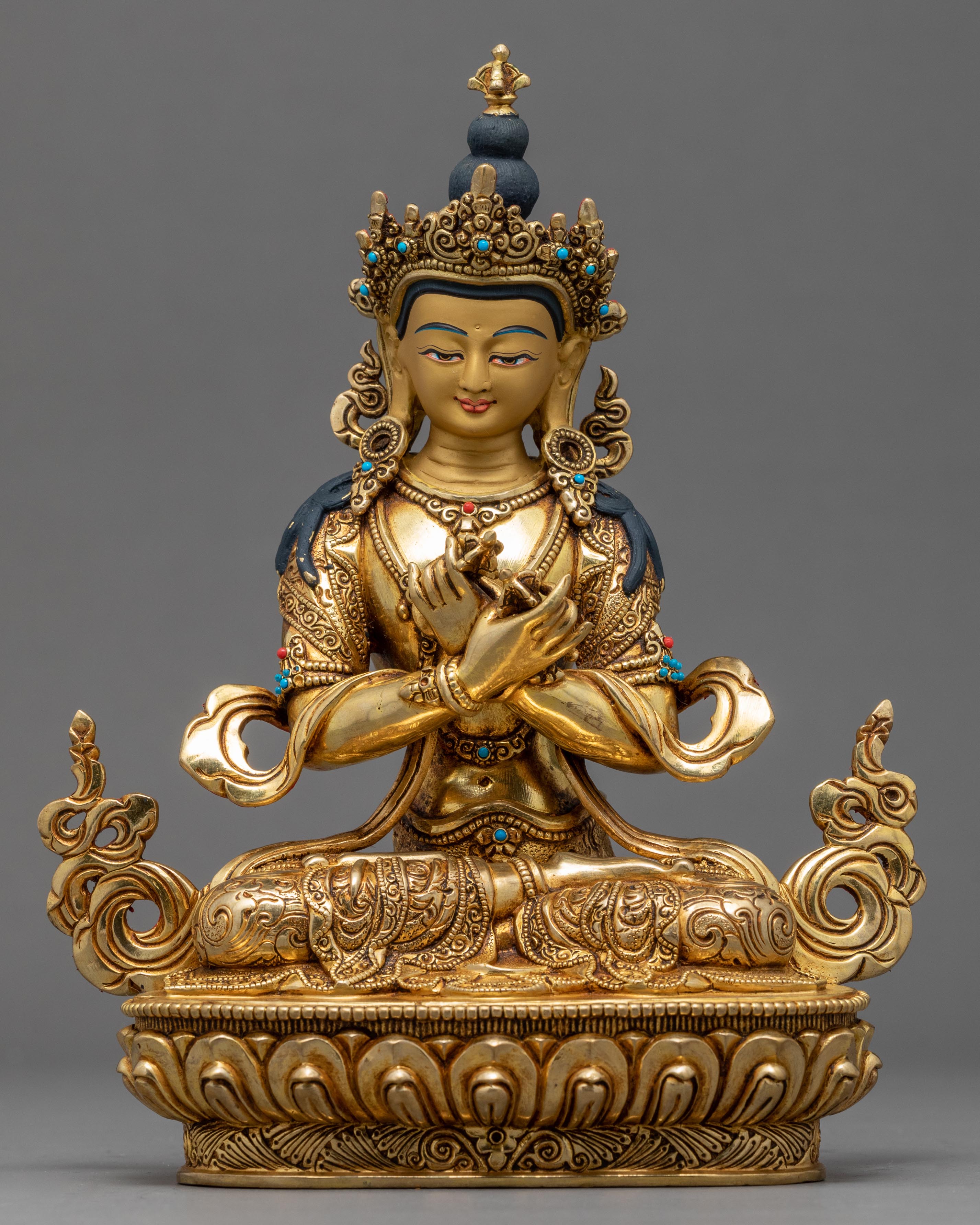 Vajradhara Bodhisattva Statue | Traditional Buddhist Hand Carved Sculpture