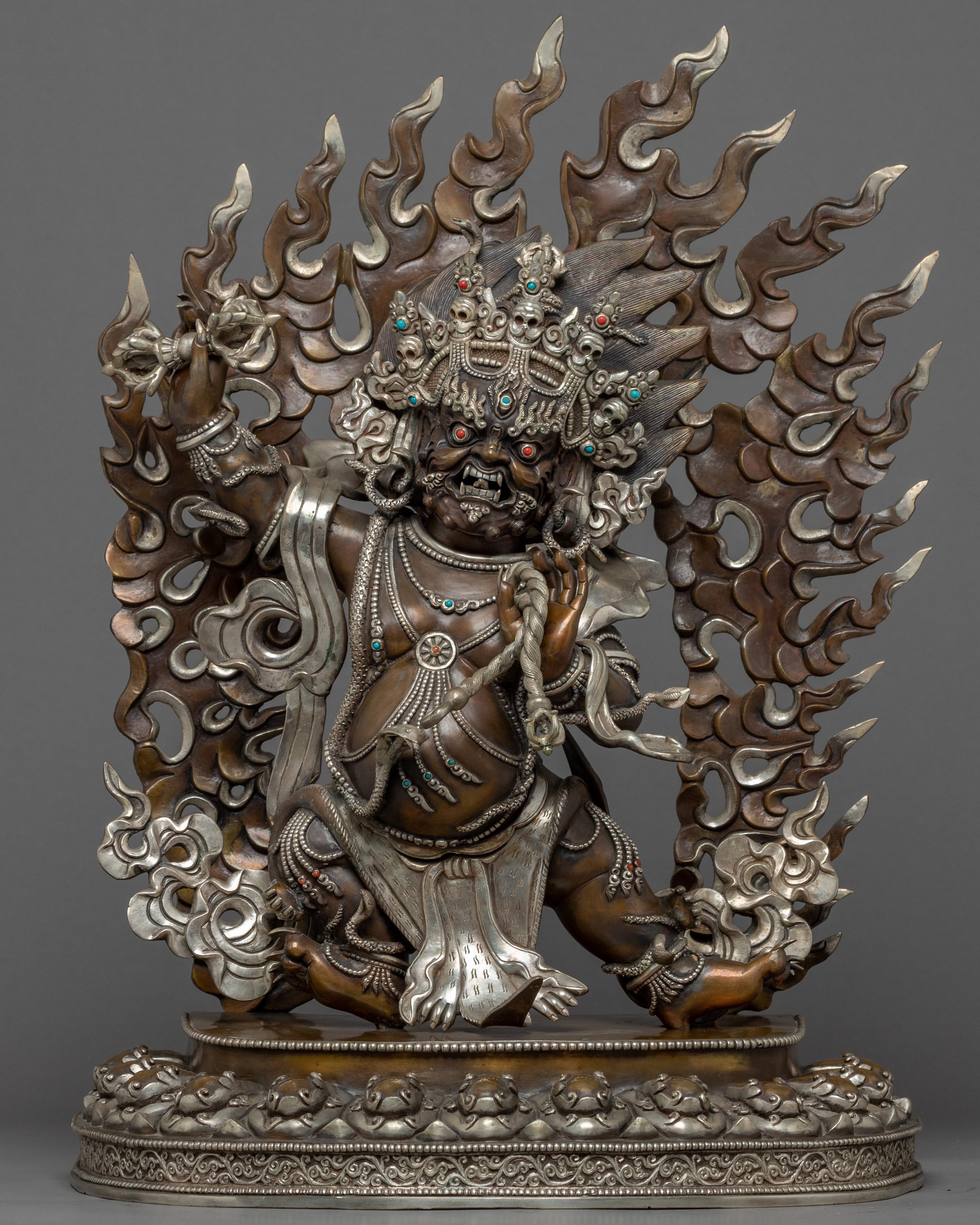 Wrathful Vajrapani Copper Statue
