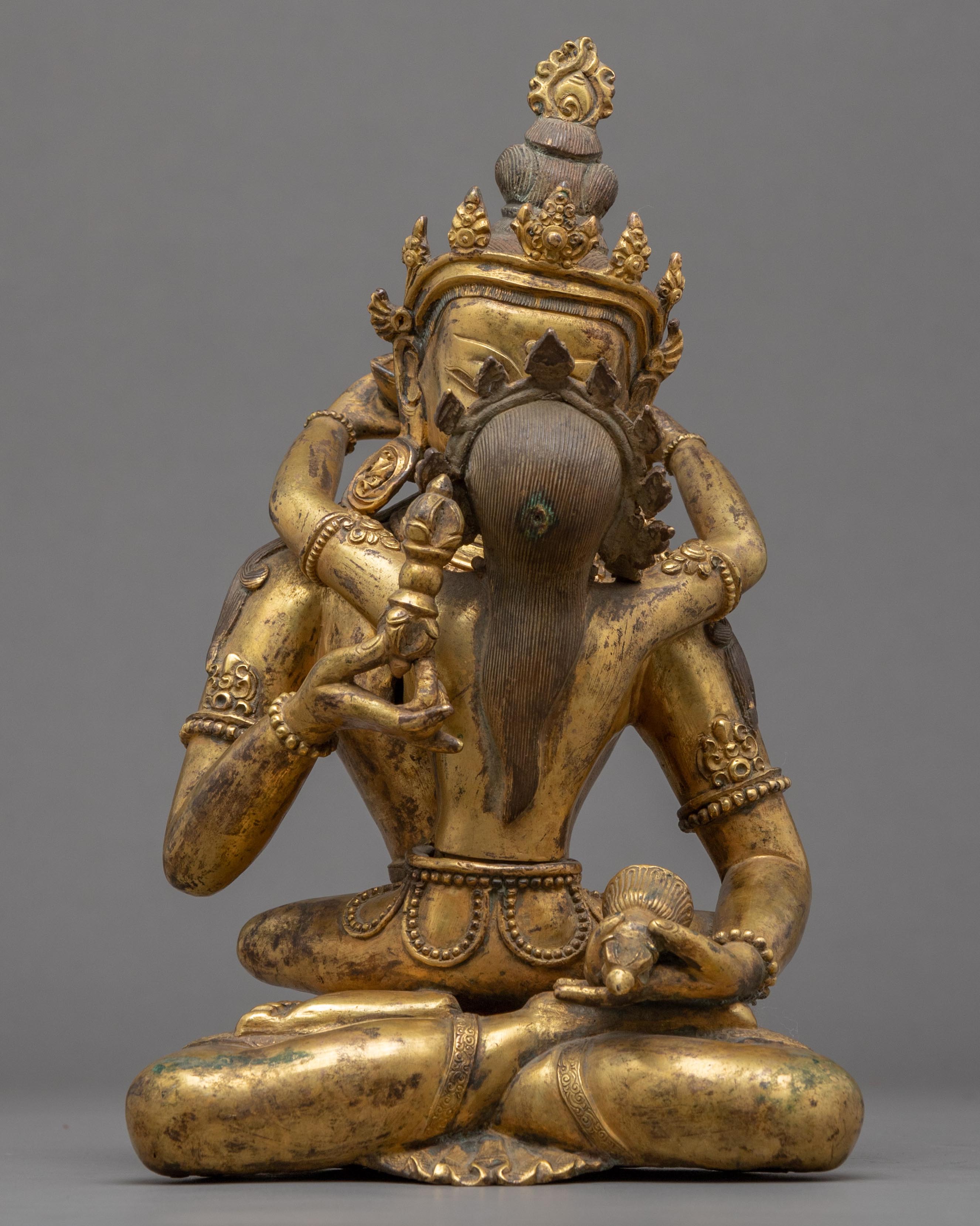 Vajrasattva Consort Antique Finish Statue
