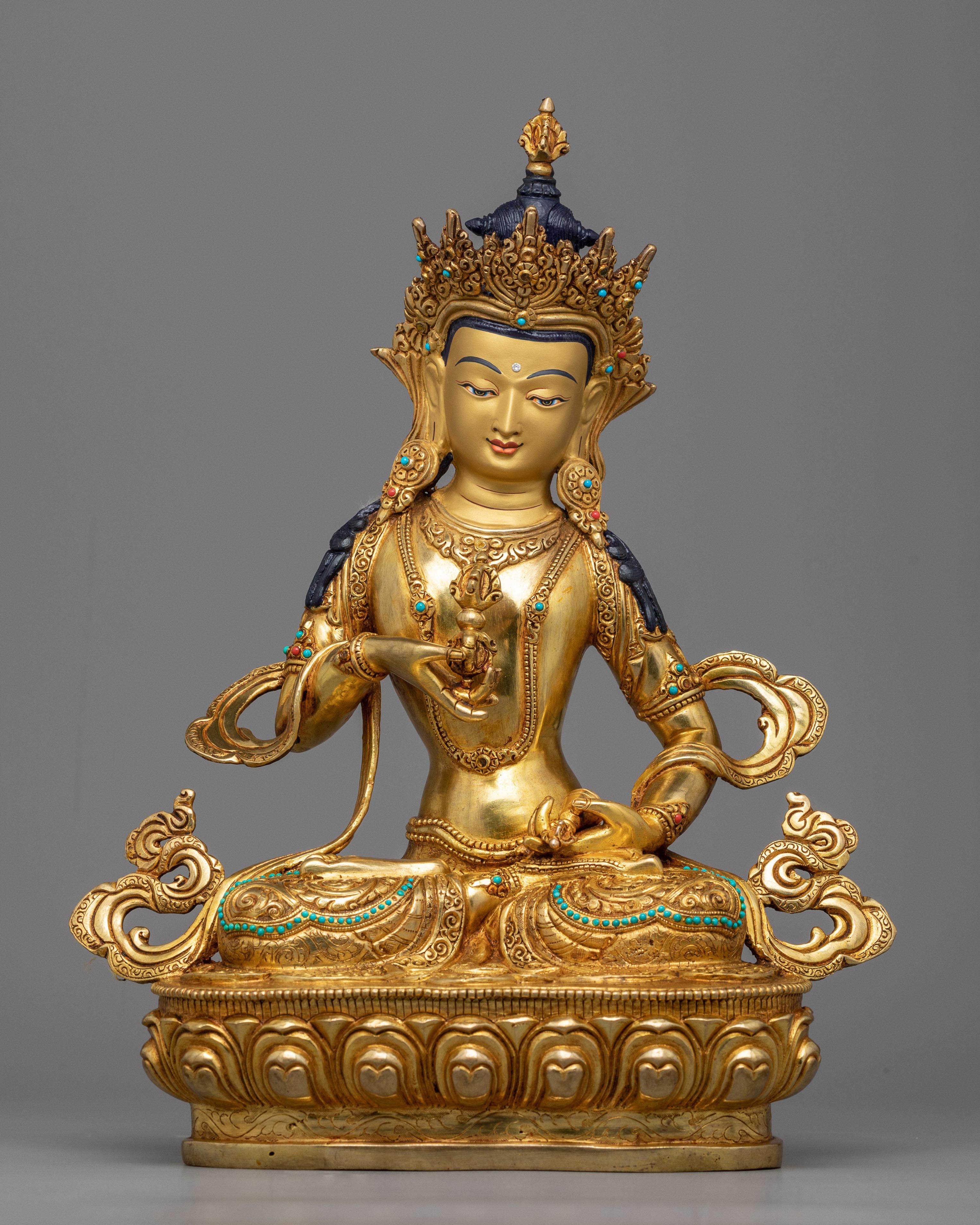 essence of Om Vajrasattva Hum into your life with this beautiful Vajrasattva sculpture