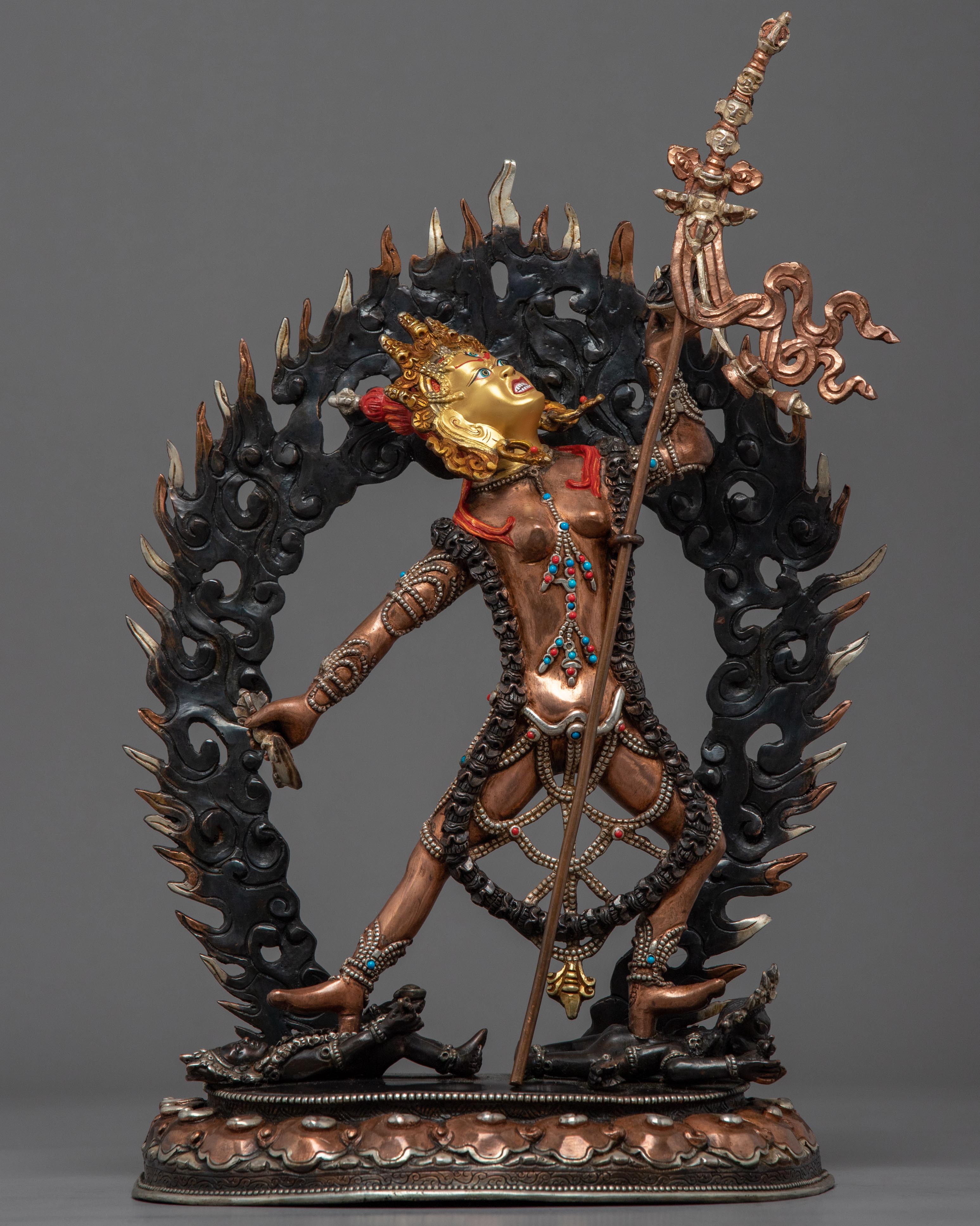 Vajrayogini Gold Gilded Dakini Sculpture