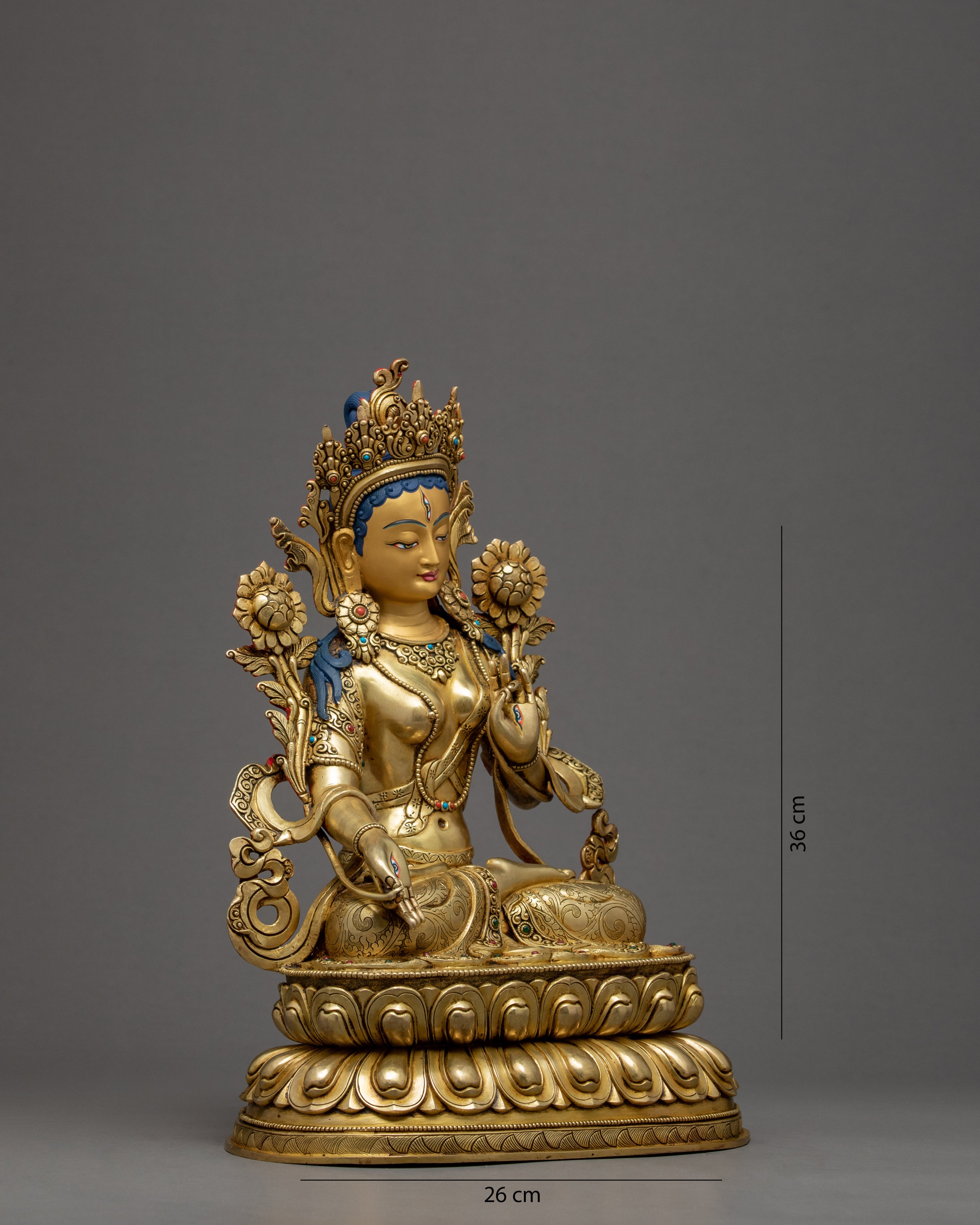 White Tara Statue | Long-Life Deity