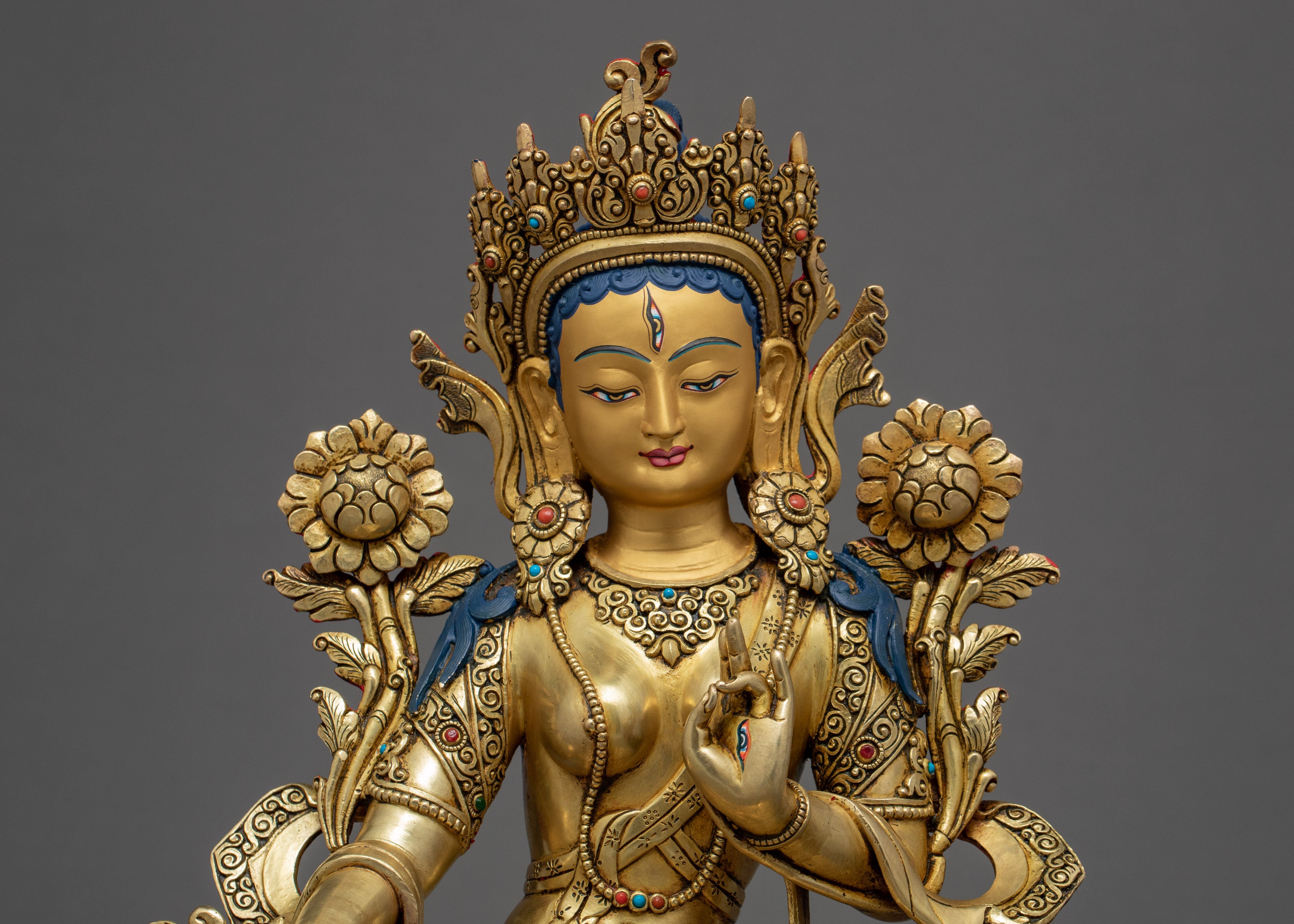 White Tara Statue | Long-Life Deity