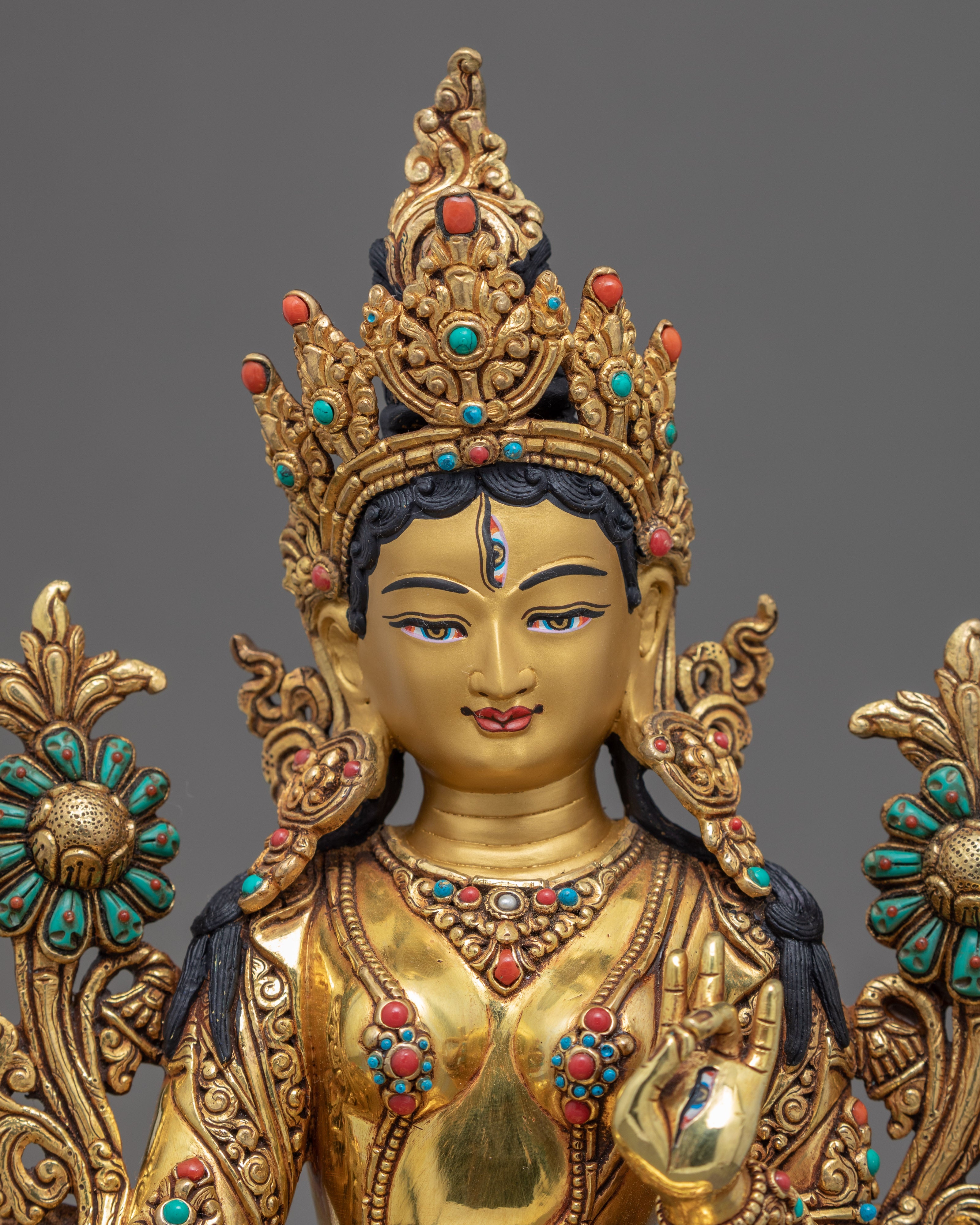 The White Tara Statue | Tibetan Buddhist Art