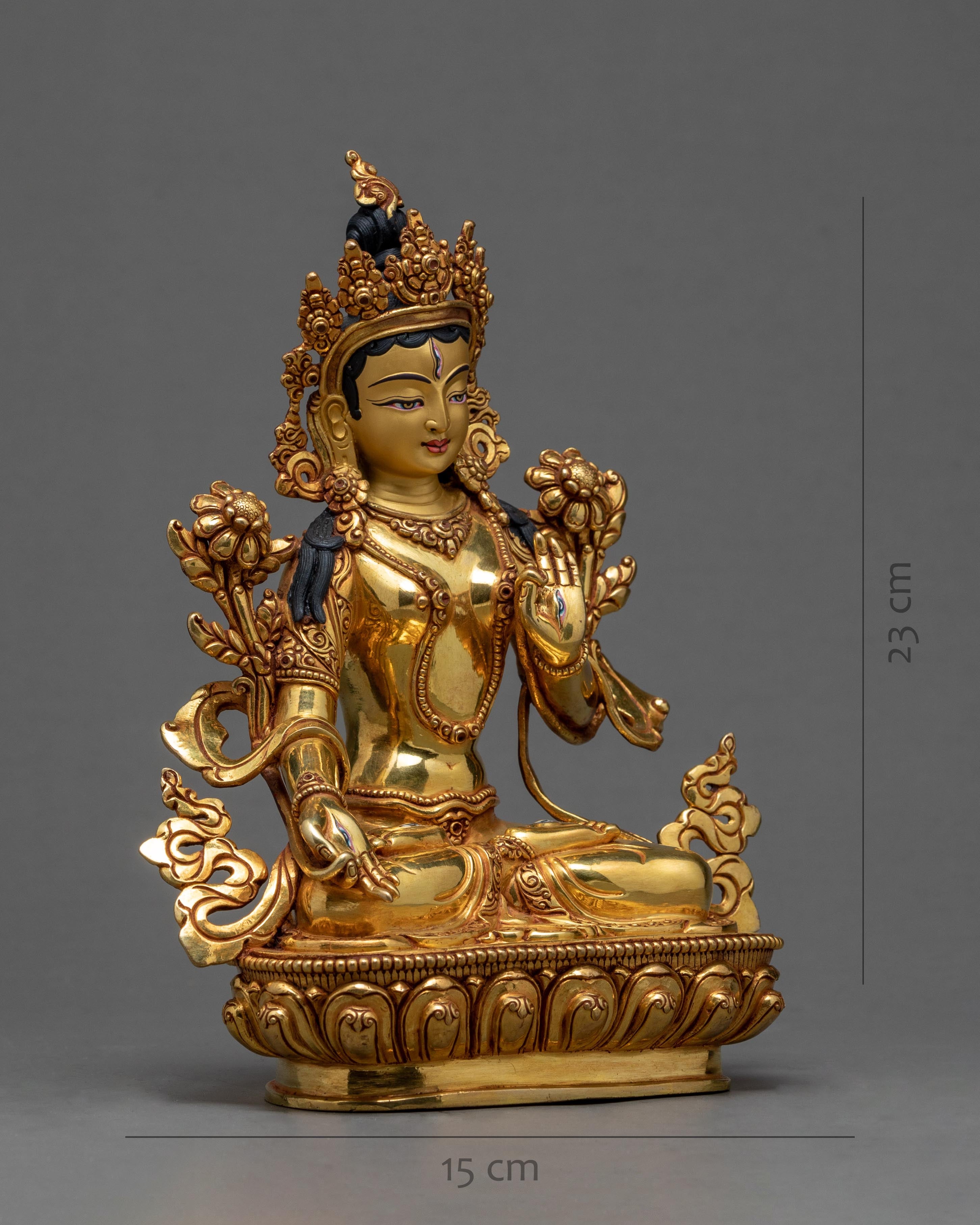 White Tara Statue | Deity Of Compassion, Long Life And Healing